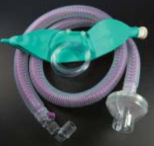 Ambu - D360-8021Z Anesthesia Breathing Circuit Universal Flex2® Coaxial Tube 60 Inch Tube Single Limb Adult 3 Liter Bag Single Patient Use