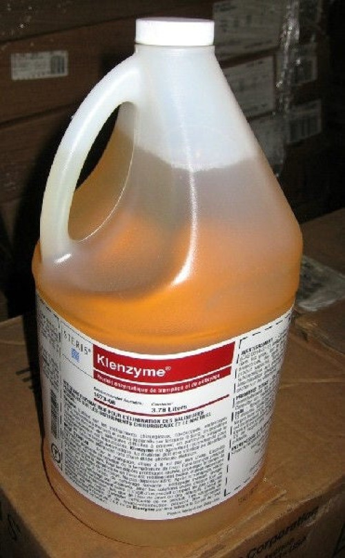 Steris - 1673BX Enzymatic Instrument Detergent Klenzyme® Liquid Concentrate 1 gal. Bag-In-Box Floral Scent