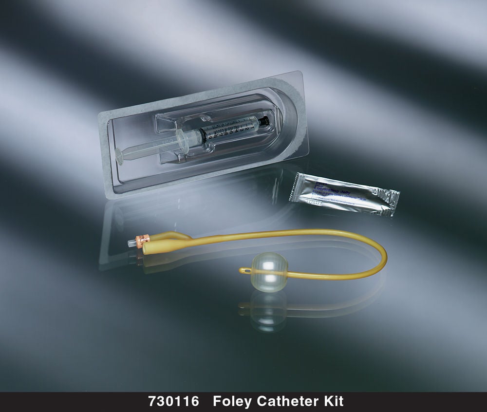 Bard - 730114 Indwelling Catheter Tray Bardex® Lubricath® Foley 14 Fr. 5 cc Balloon Latex
