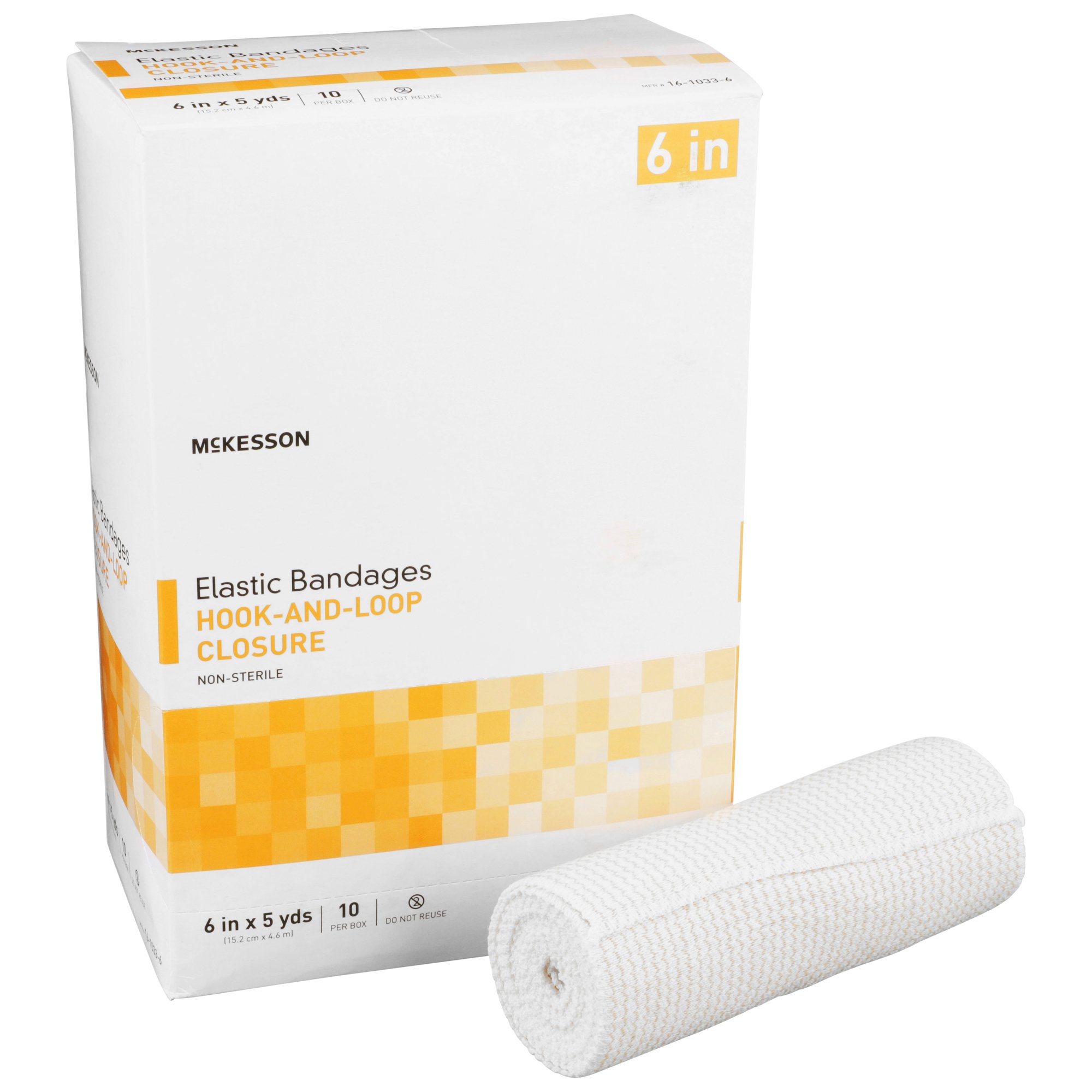 McKesson Brand - 16-1033-6 McKesson hook-and-loop closure Elastic Bandage