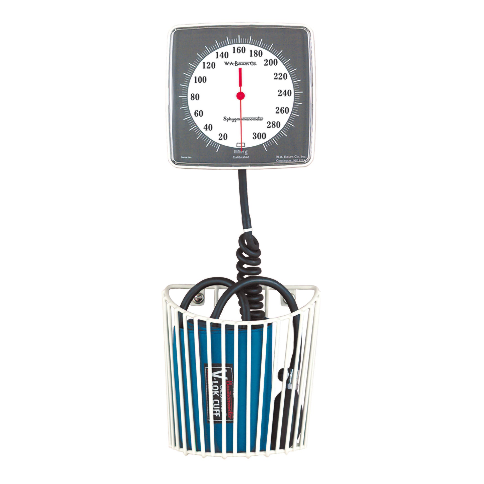 W.A. Baum - 0950NL Aneroid Sphygmomanometer Unit Baumanometer® Adult Cuff Arm Polyester Cuff 23 - 40 cm Wall Mount