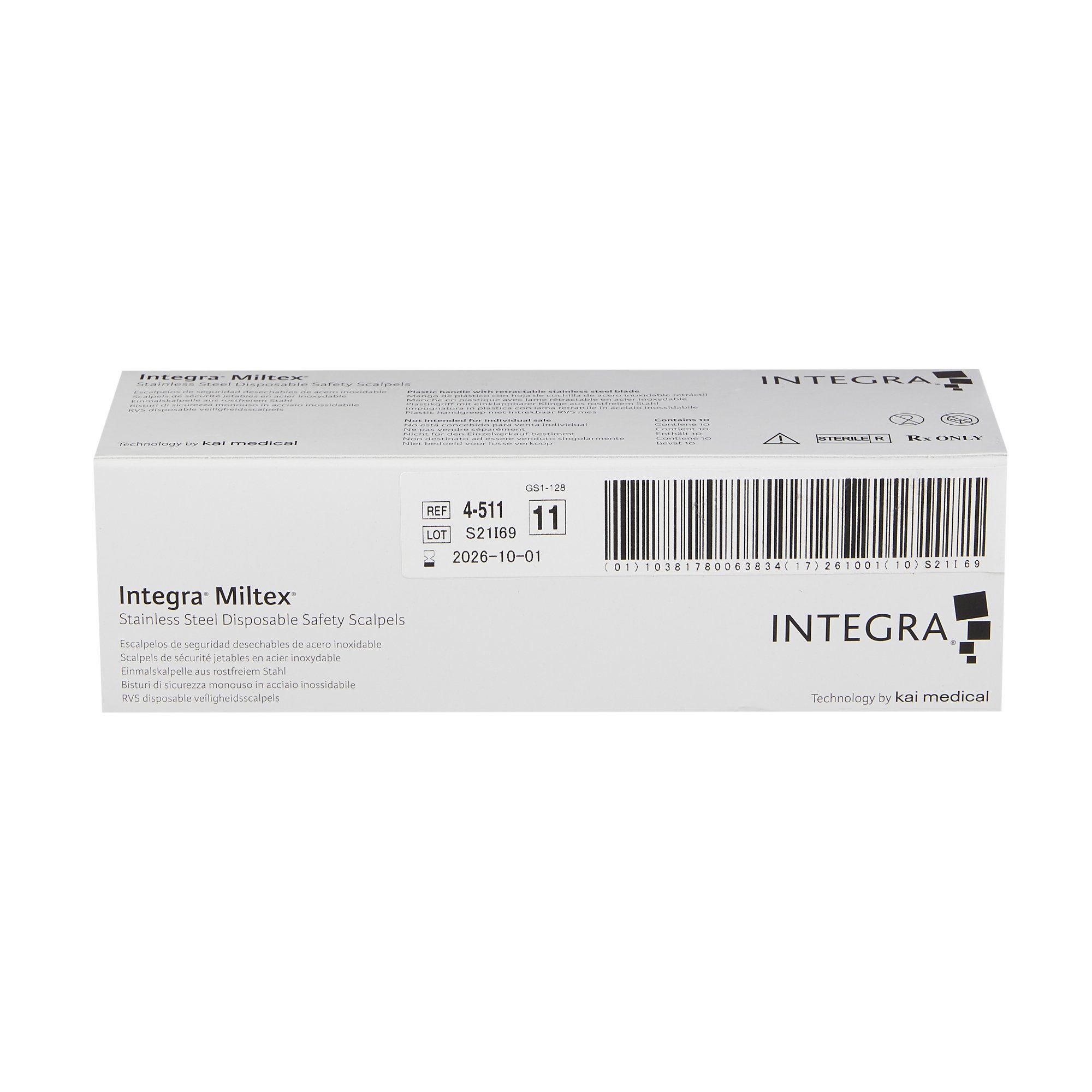 Integra Lifesciences - 4-511 Miltex® Safety Scalpel