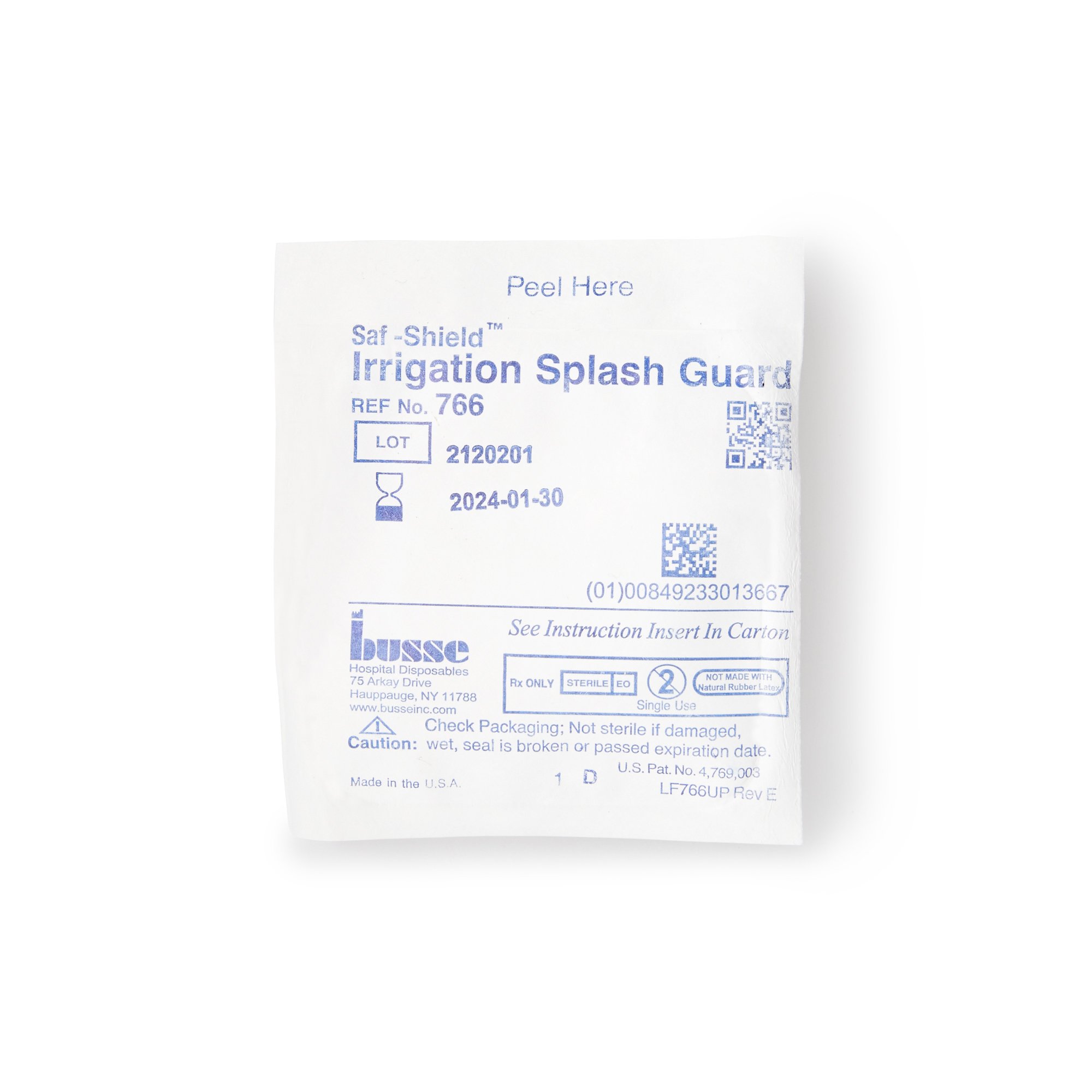 Busse Hospital Disposables - 766 Saf-Shield* Irrigation Splash Guard
