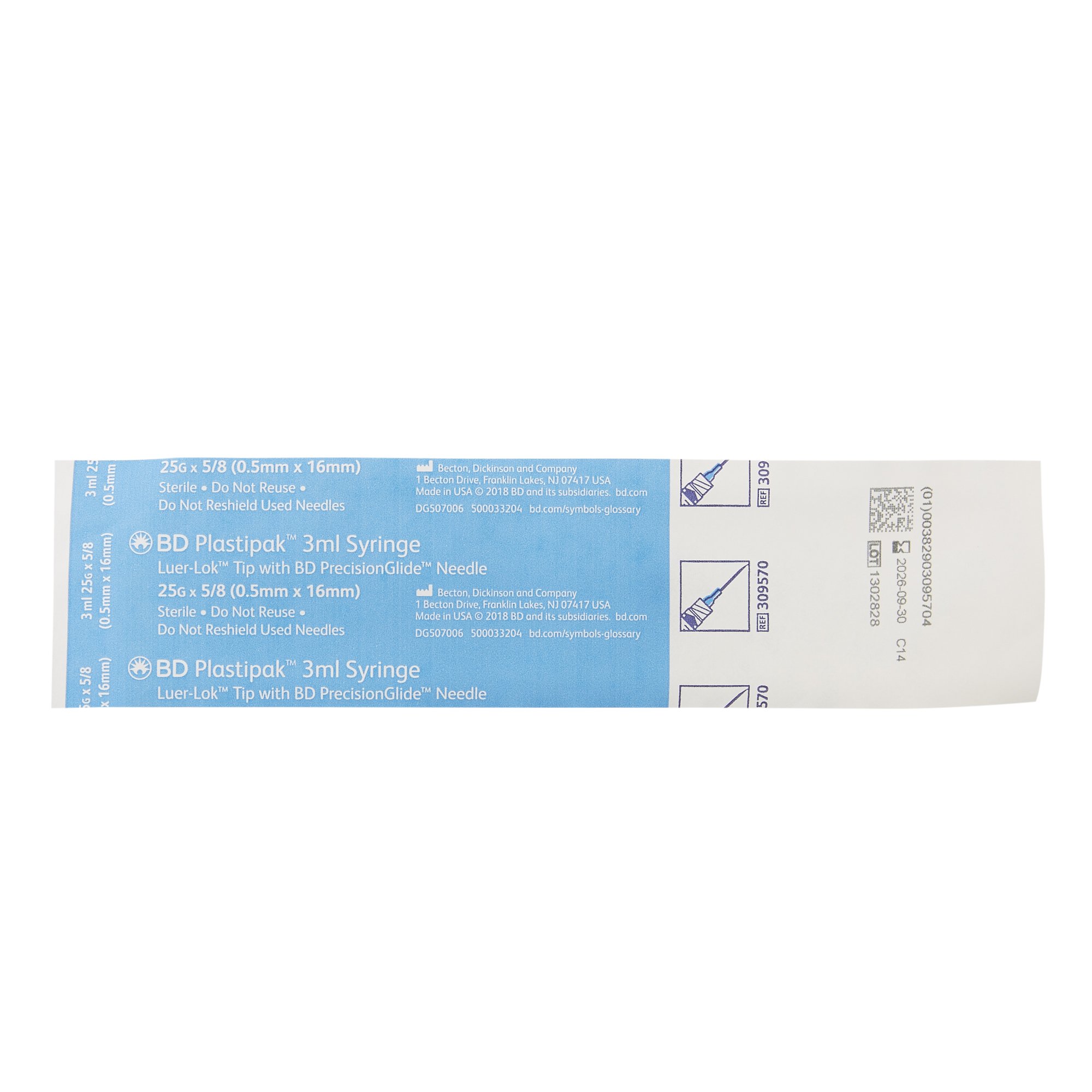 BD - 309570 PrecisionGlide™ Syringe with Hypodermic Needle