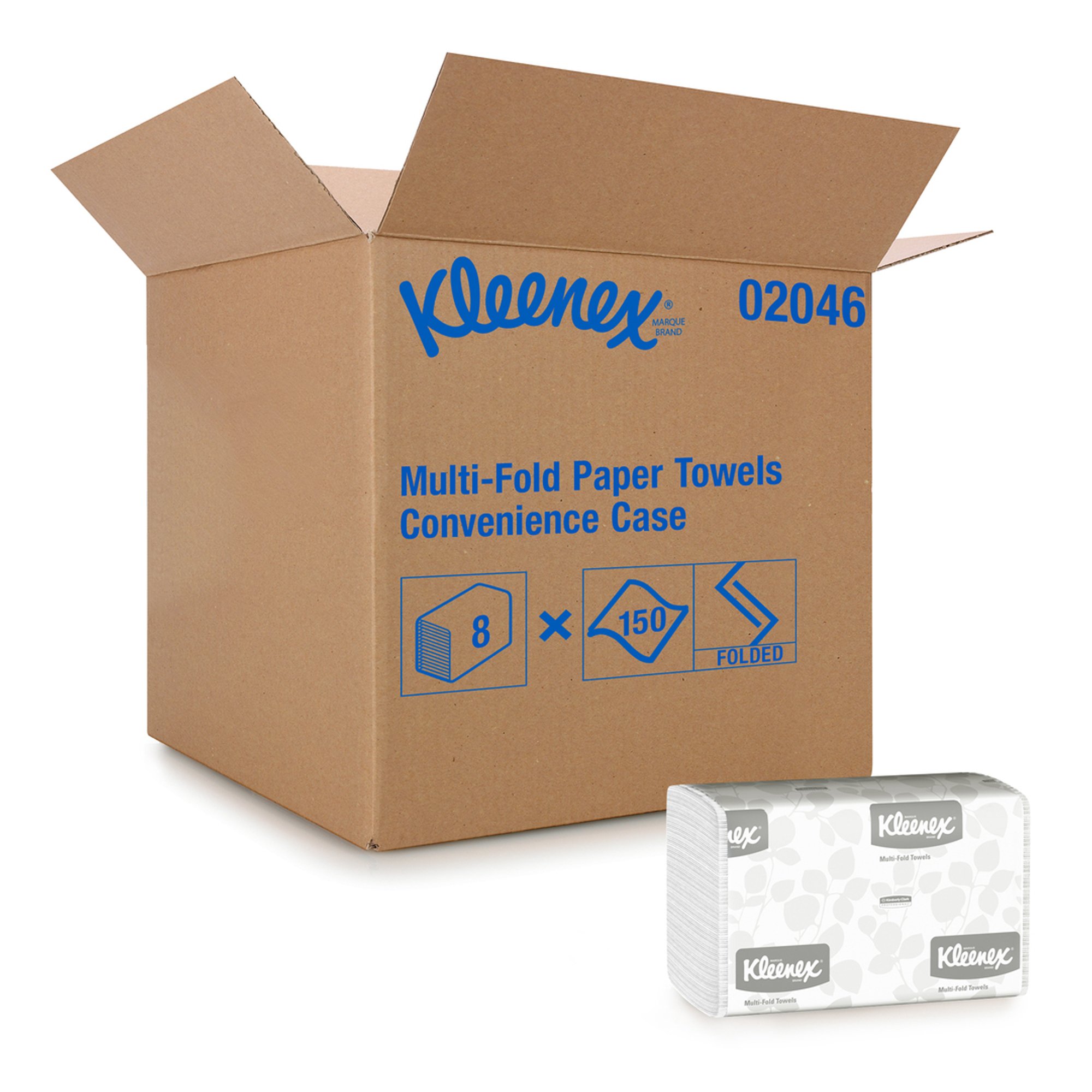 Kimberly Clark 02046 - Kleenex® Folded Hand Paper Towels - 8/Case