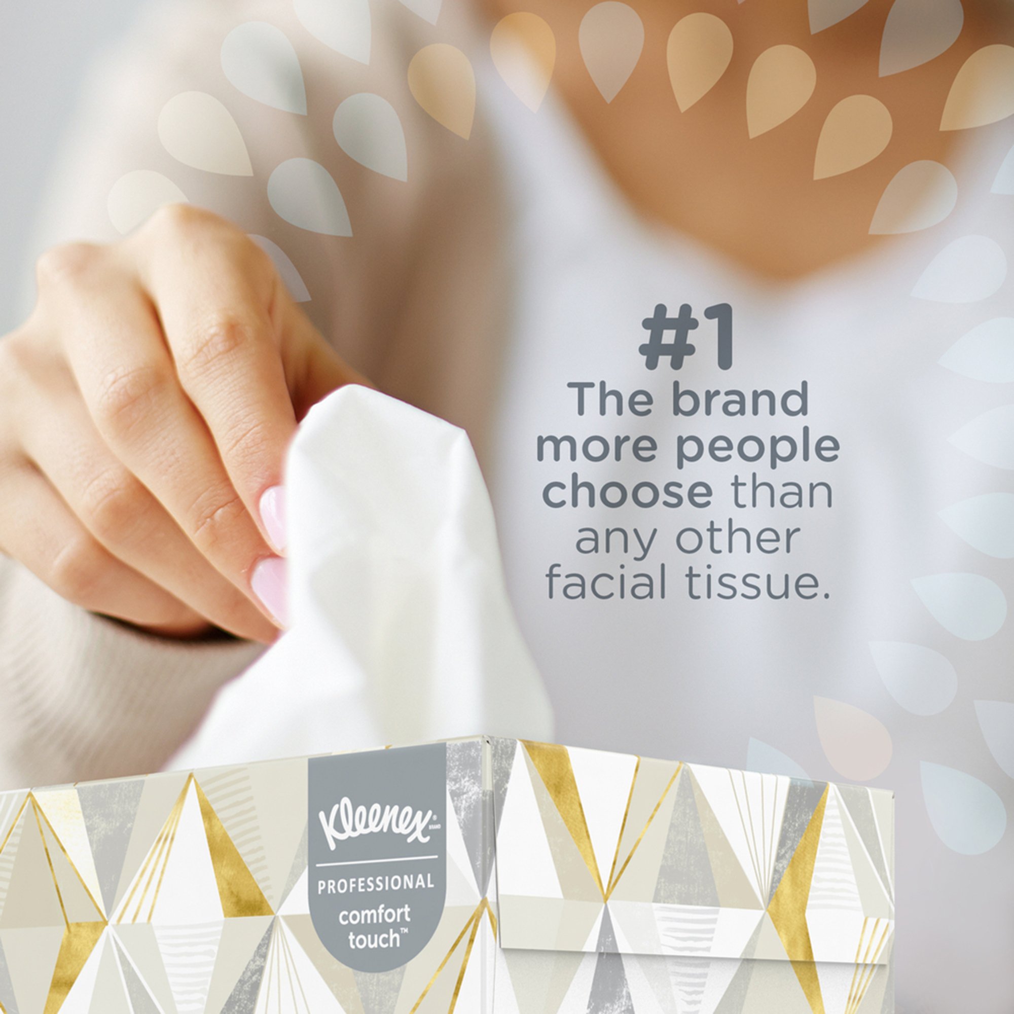 Kimberly Clark 03076 - Kleenex® Facial Tissue, White, 8.4 x 8.6 Inch - 1/Box, 12/Case
