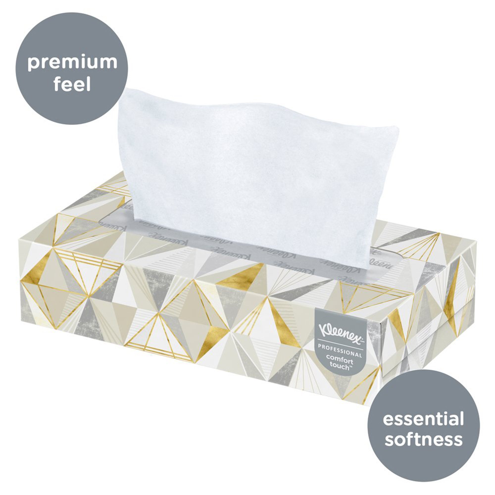 Kimberly Clark 03076 - Kleenex® Facial Tissue, White, 8.4 x 8.6 Inch - 1/Box, 12/Case