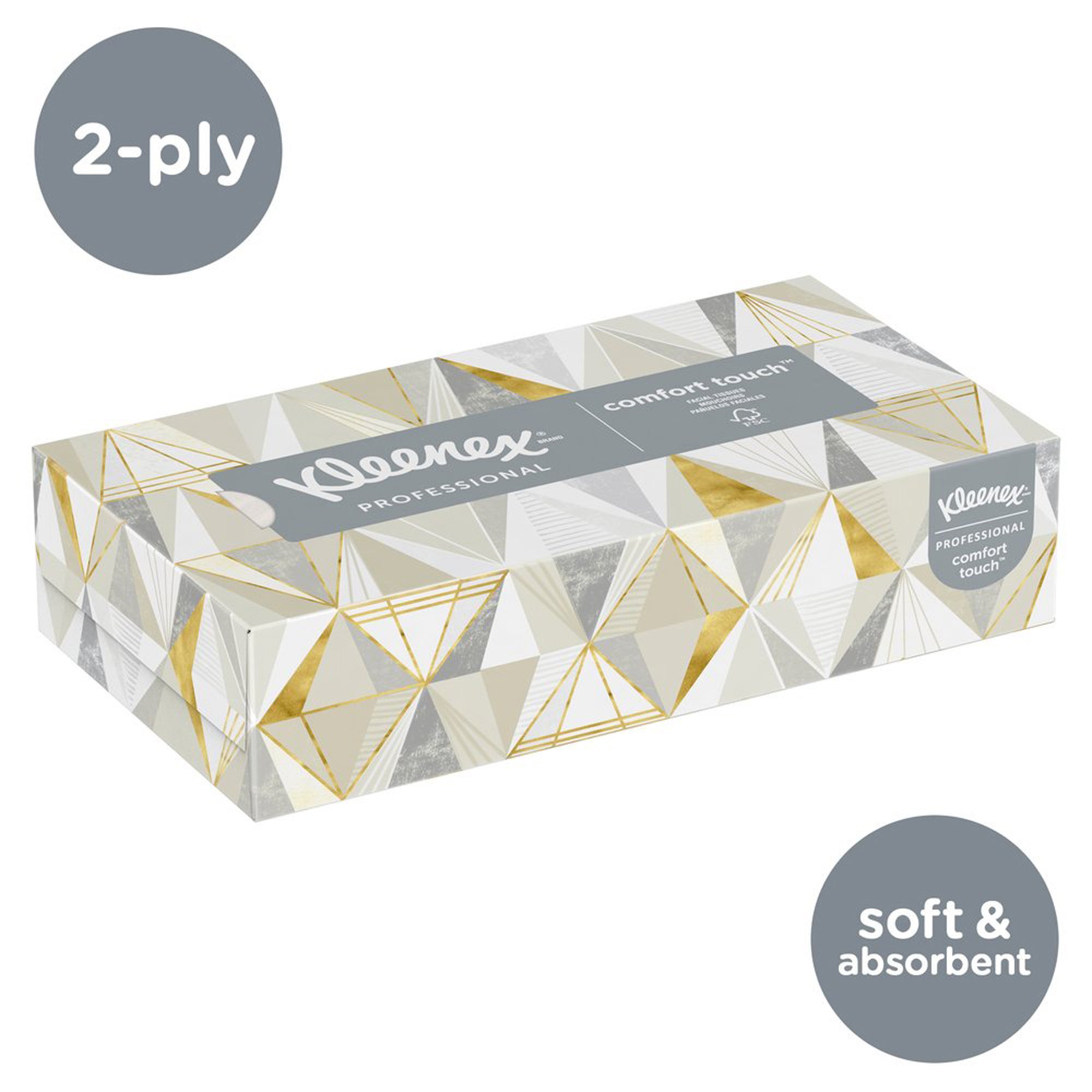 Kimberly Clark 03076 - Kleenex® Facial Tissue, White, 8.4 x 8.6 Inch - 1/Box, 12/Case