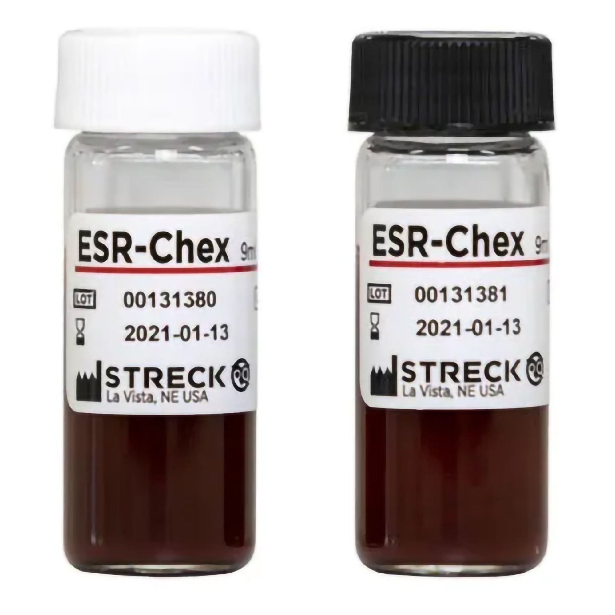 Streck Laboratories - 214112 Hematology Control Set ESR-Chex™ Erythrocyte Sedimentation Rate (ESR) 2 Levels 12 X 9 mL