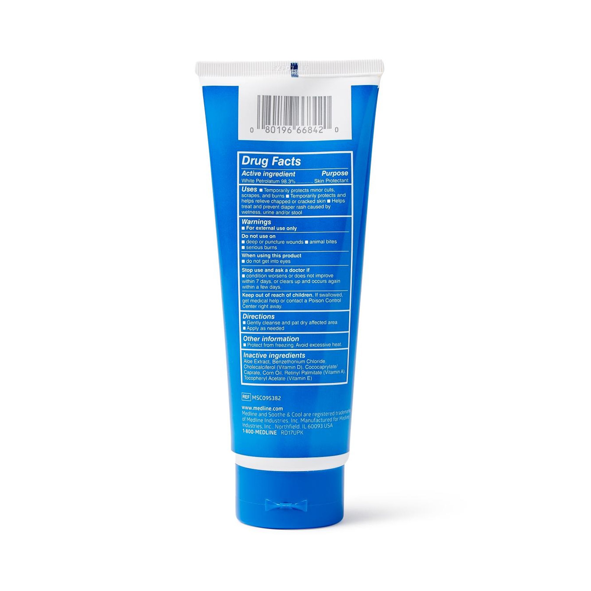 Medline MSC095382 - Soothe & Cool® Skin Protectant 7 oz. Tube - 1/Each, 12/Case
