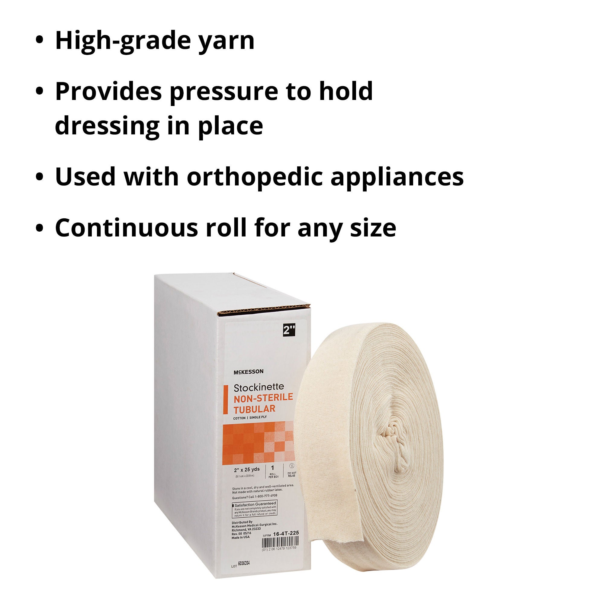 McKesson Brand - 16-4T-225 McKesson Beige Cotton Tubular Stockinette