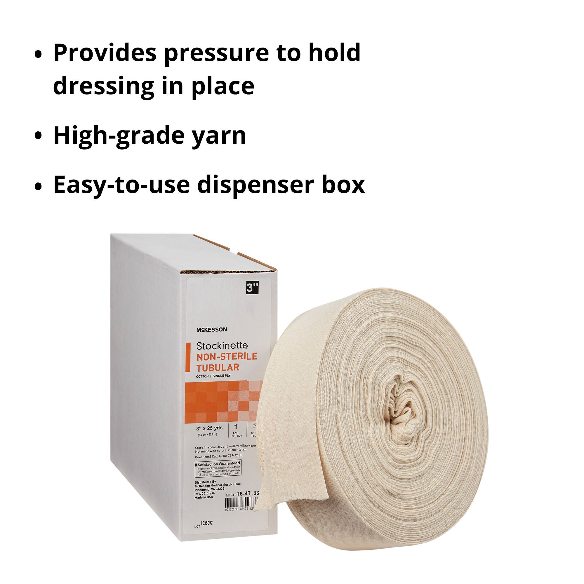 McKesson Brand - 16-4T-325 McKesson Beige Cotton Tubular Stockinette