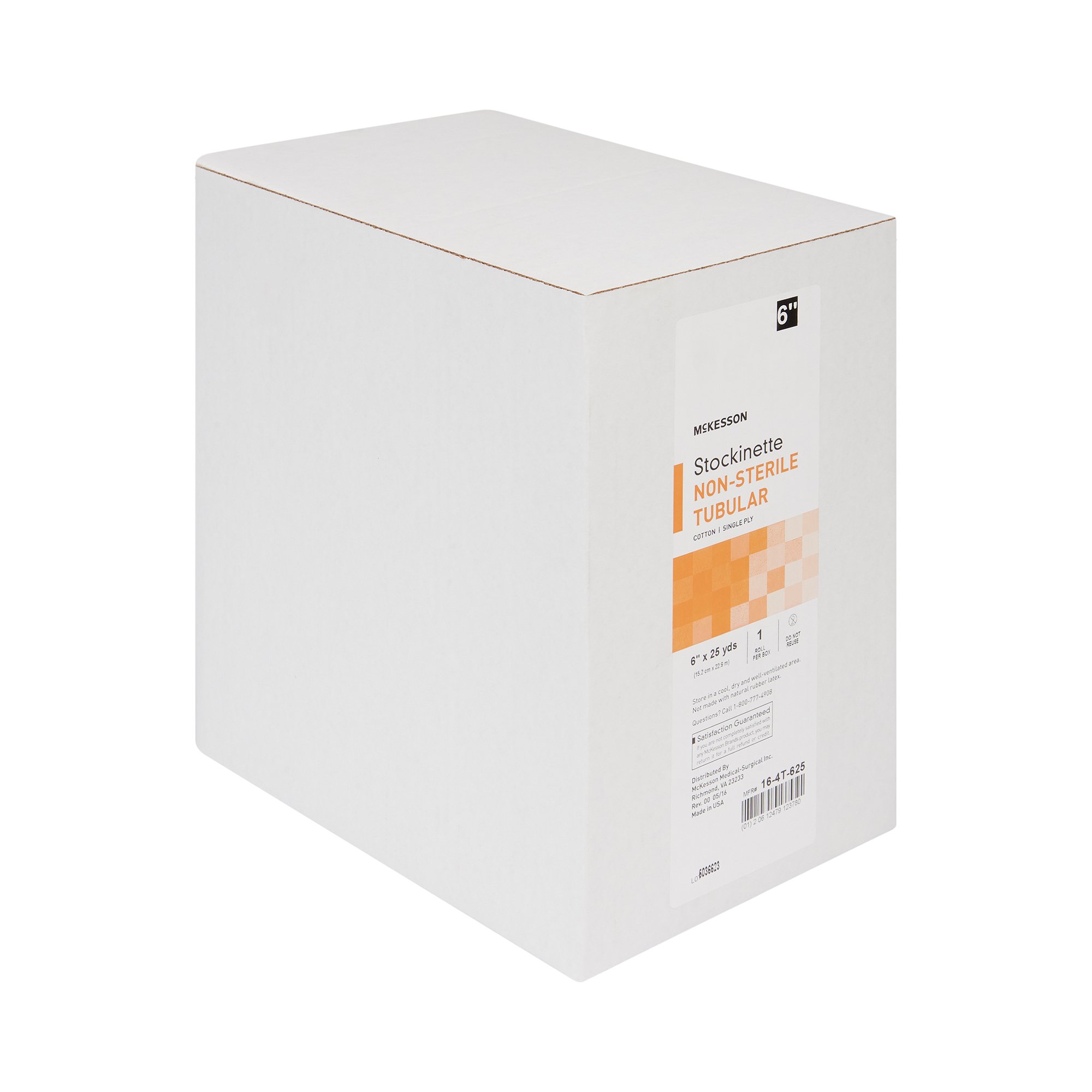 McKesson Brand 16-4T-625 - McKesson Beige Cotton Tubular Stockinette, 6 Inch x 25 Yard - 1/Roll, 6/Case