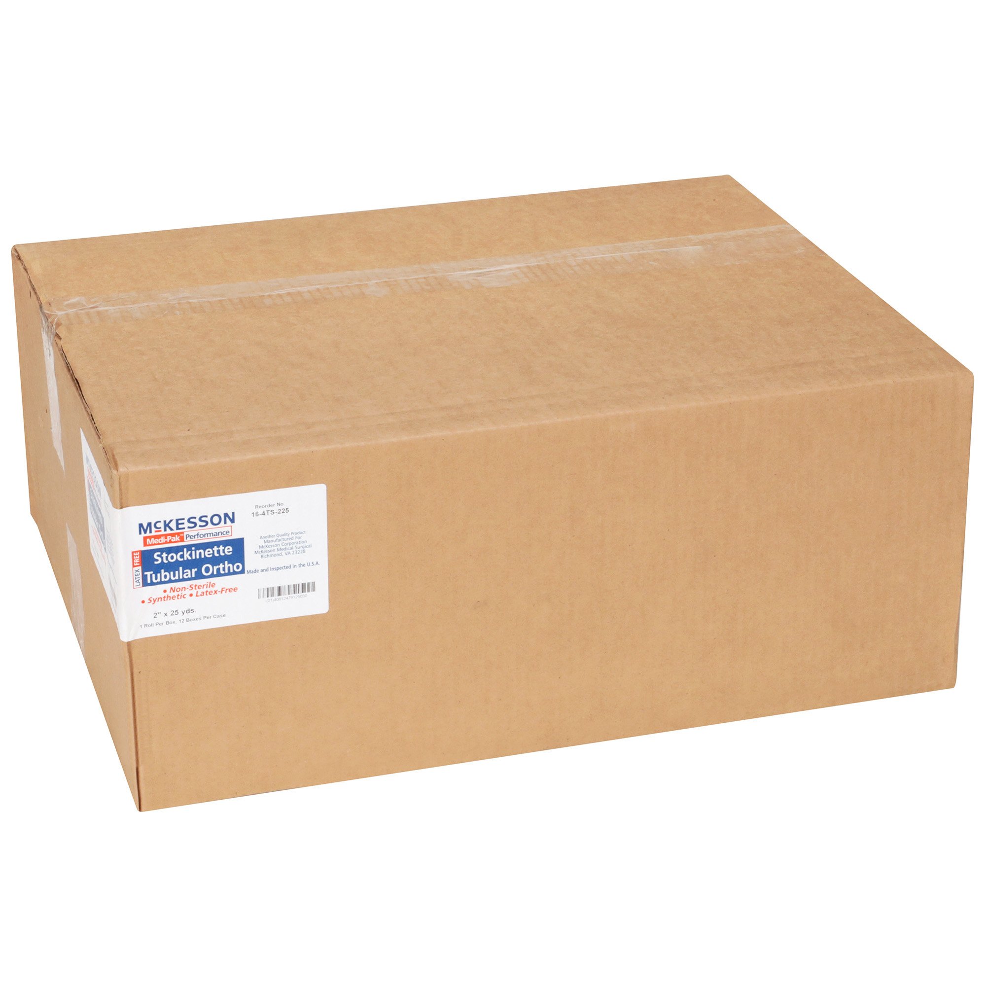 McKesson Brand 16-4TS-225 - McKesson White Polyester Tubular Stockinette, 2 Inch x 25 Yard - 1/Roll, 12/Case