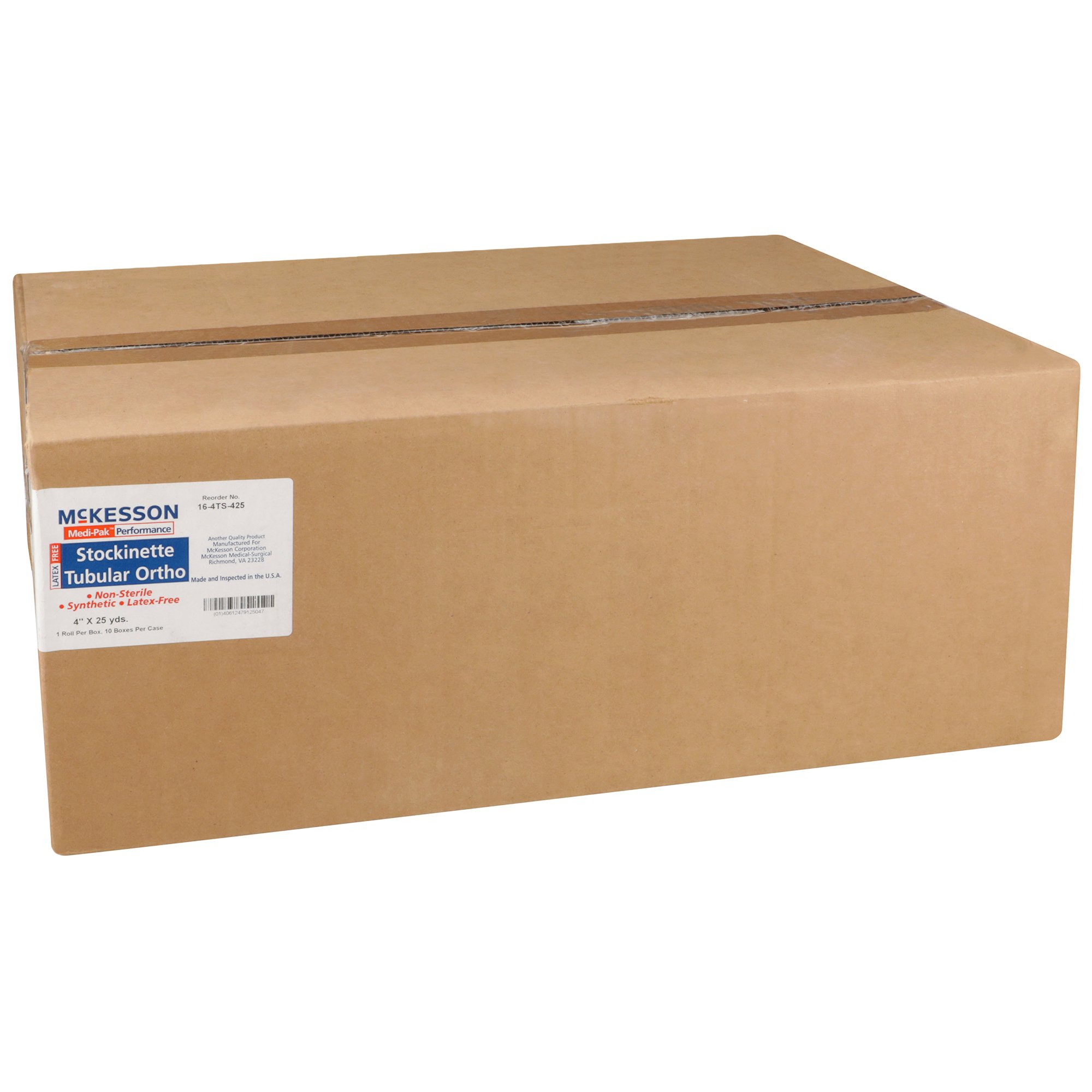 McKesson Brand 16-4TS-425 - McKesson White Polyester Tubular Stockinette, 4 Inch x 25 Yard - 1/Roll, 10/Case