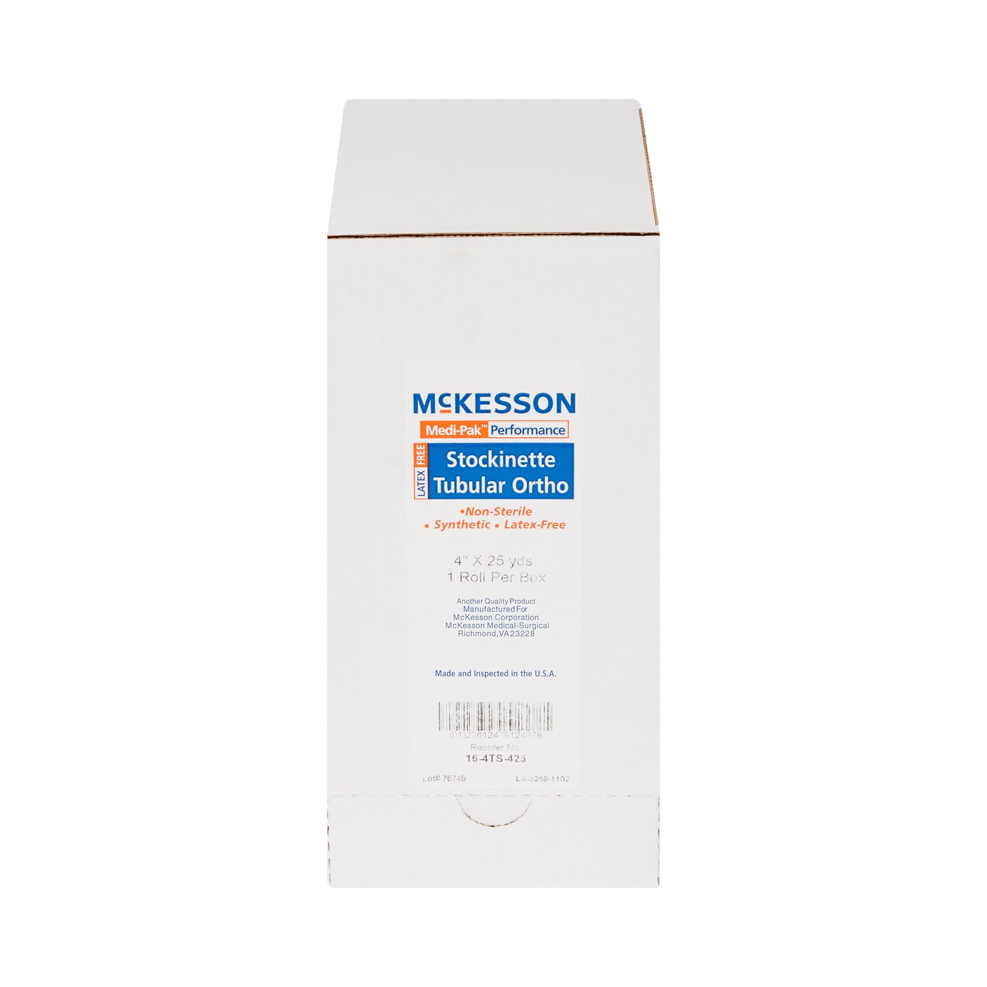 McKesson Brand 16-4TS-425 - McKesson White Polyester Tubular Stockinette, 4 Inch x 25 Yard - 1/Roll, 10/Case