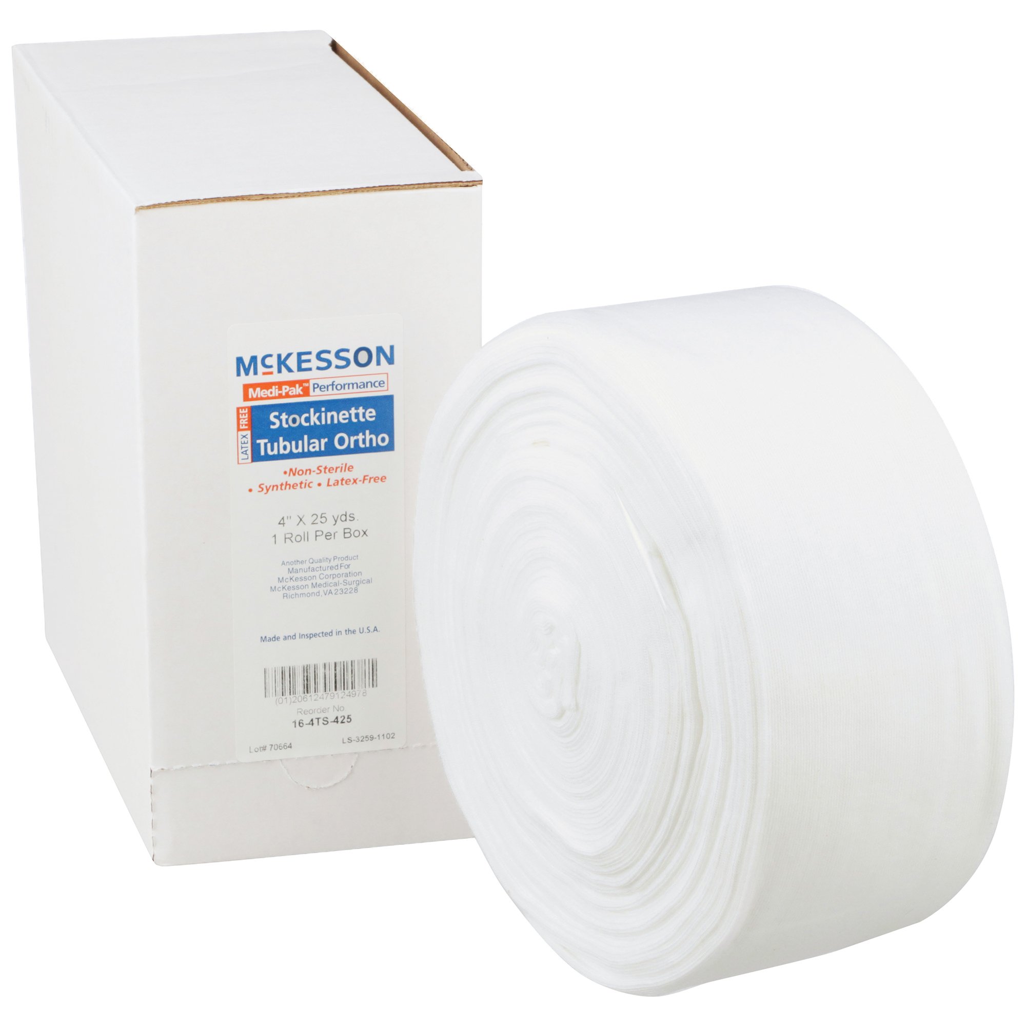 McKesson Brand - 16-4TS-425 McKesson White Polyester Tubular Stockinette