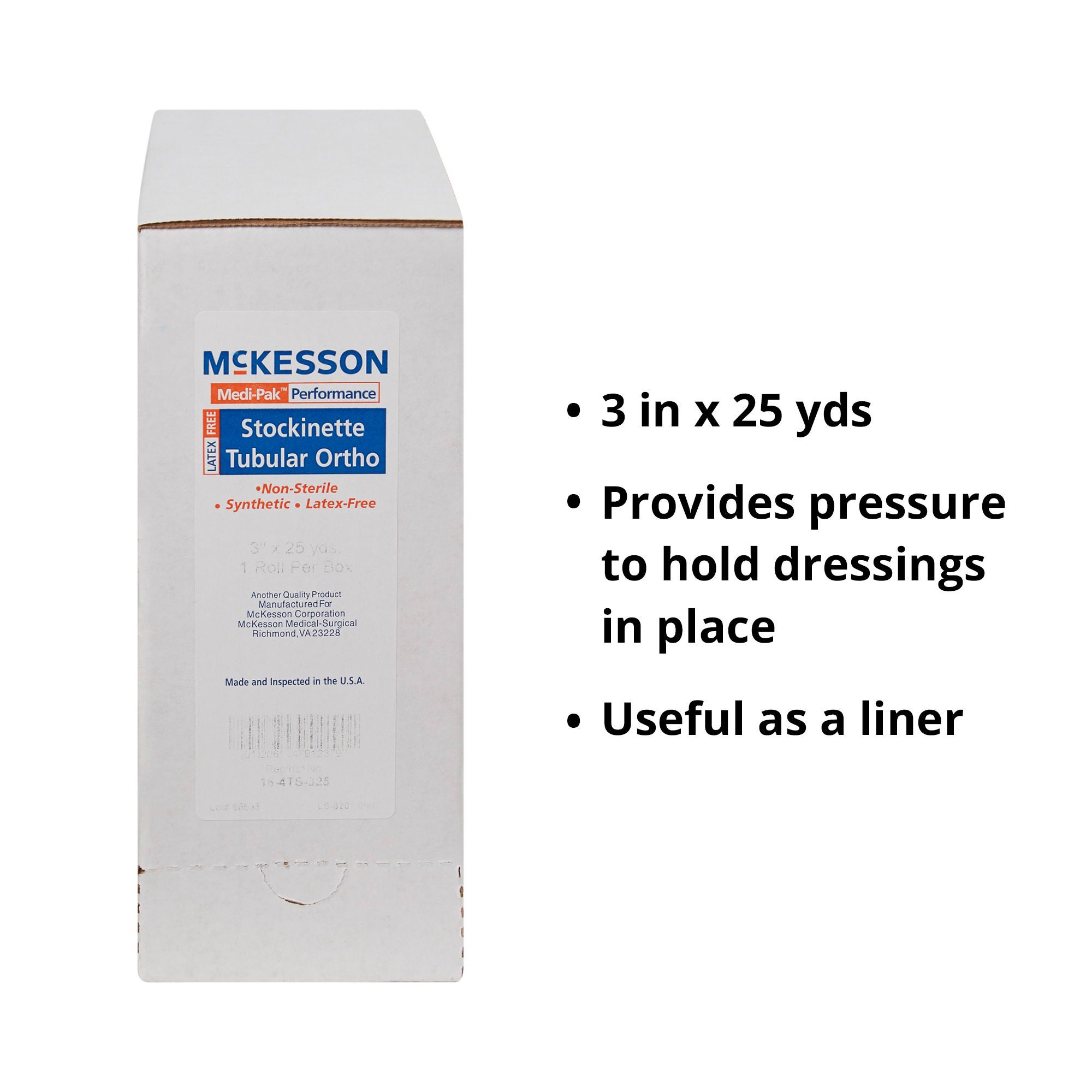 McKesson Brand - 16-4TS-325 McKesson White Polyester Tubular Stockinette