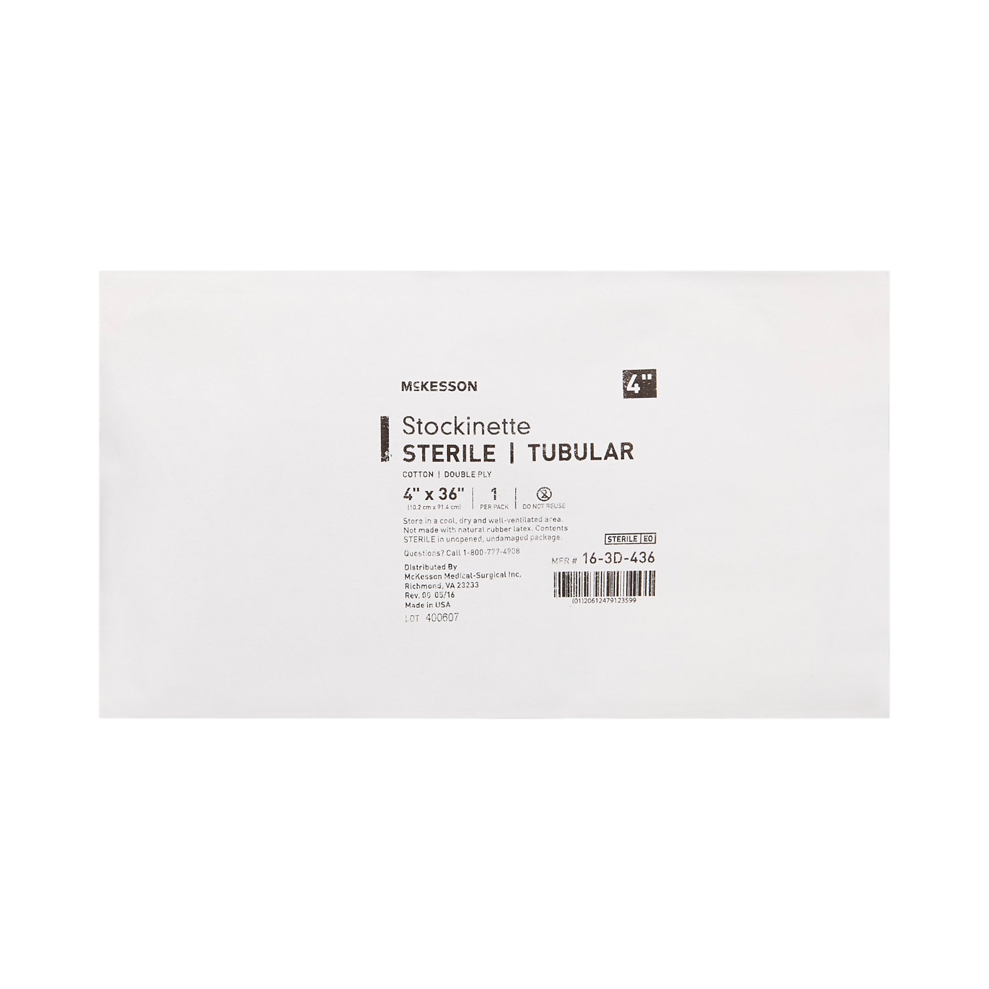 McKesson Brand 16-3D-436 - McKesson Beige Cotton Tubular Stockinette, 4 x 36 Inch - 1/Each, 24/Case