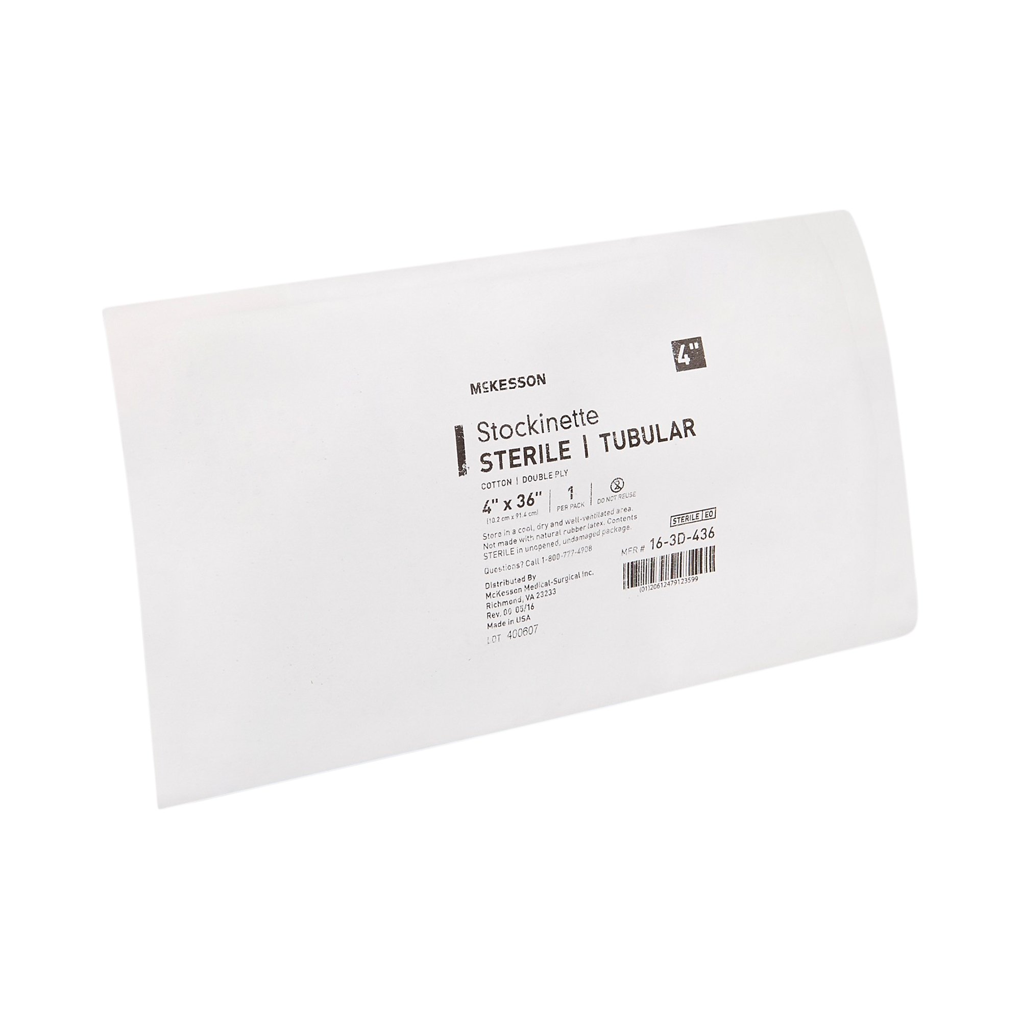 McKesson Brand 16-3D-436 - McKesson Beige Cotton Tubular Stockinette, 4 x 36 Inch - 1/Each, 24/Case