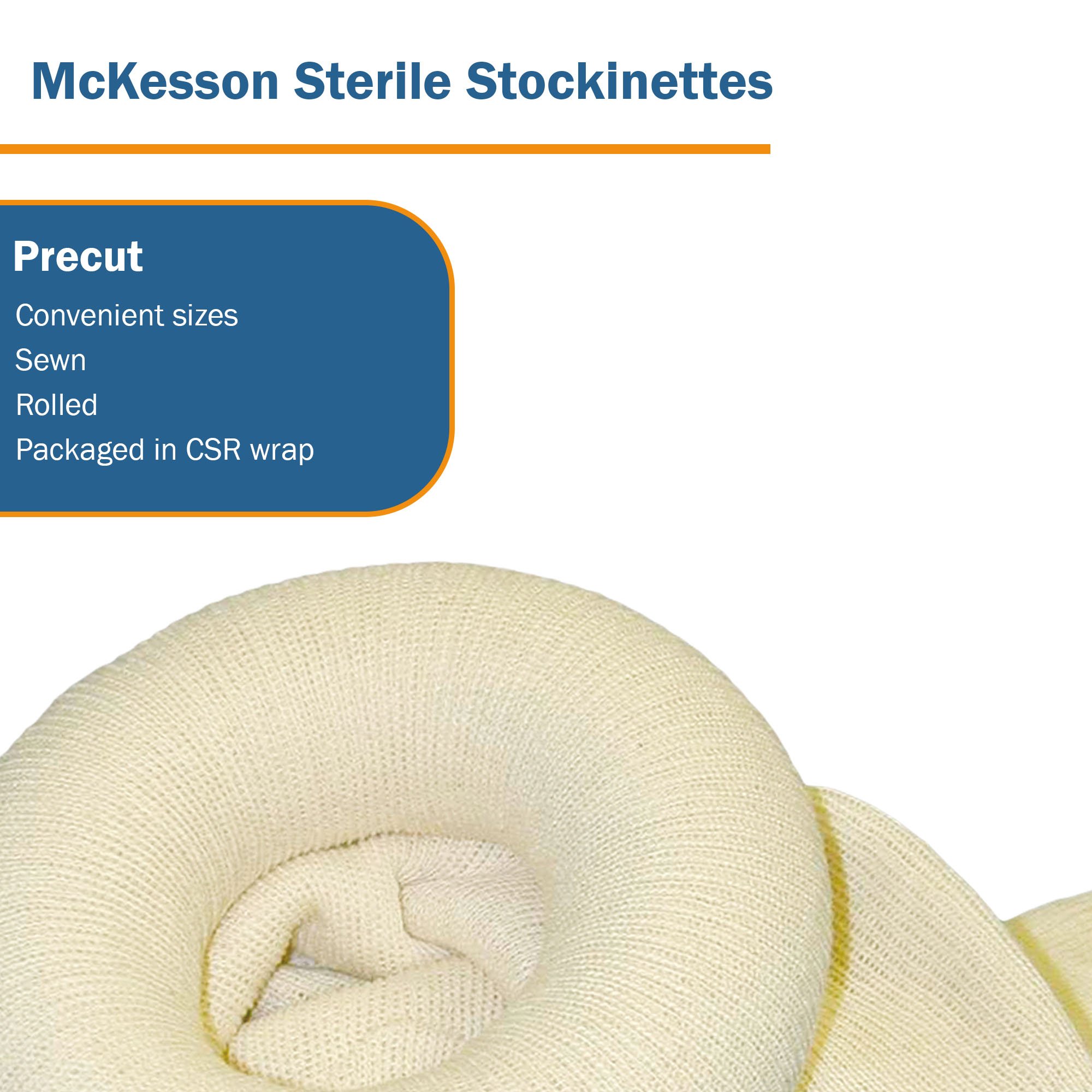 McKesson Brand 16-3S-660 - McKesson Beige Cotton Tubular Stockinette, 6 x 60 Inch - 1/Each, 30/Case