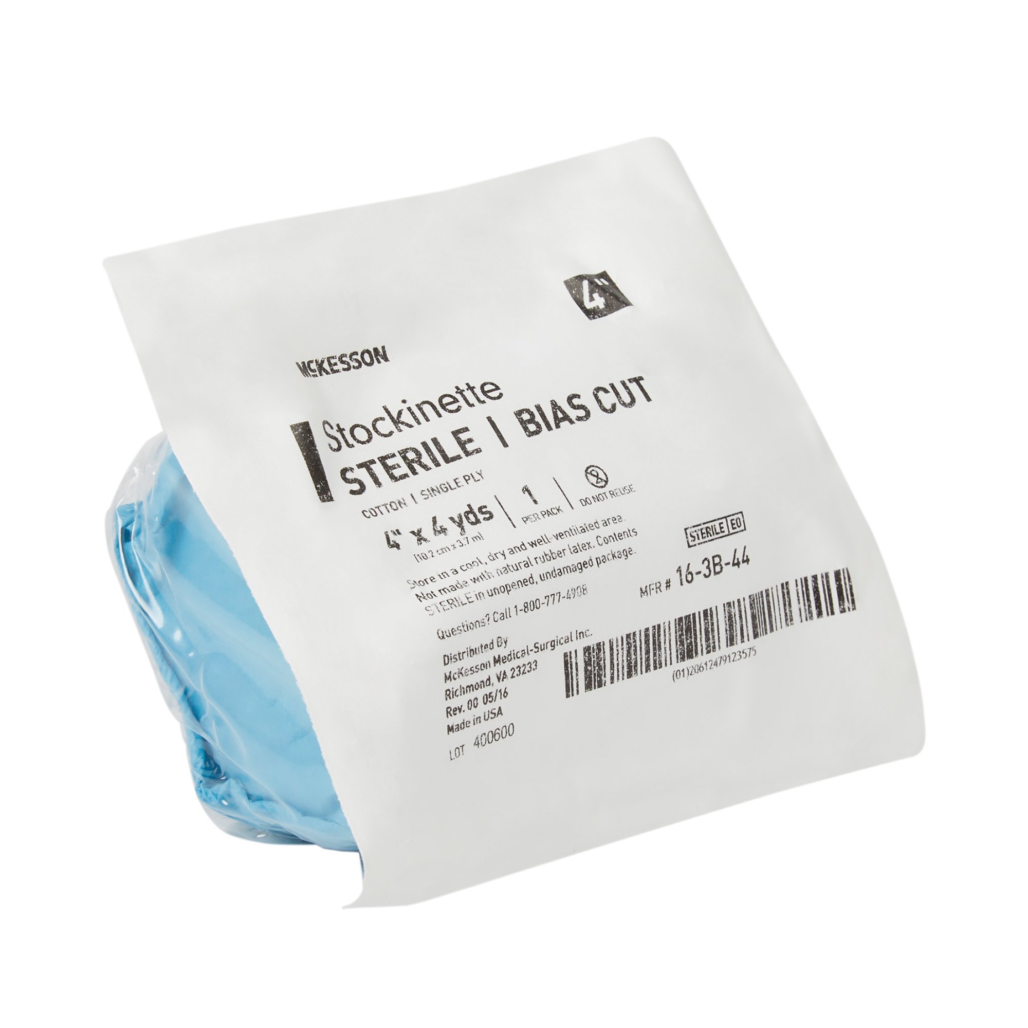 McKesson Brand 16-3B-44 - McKesson Bias Cut Stockinette, 4 Inch x 4 Yard - 1/Each, 20/Case