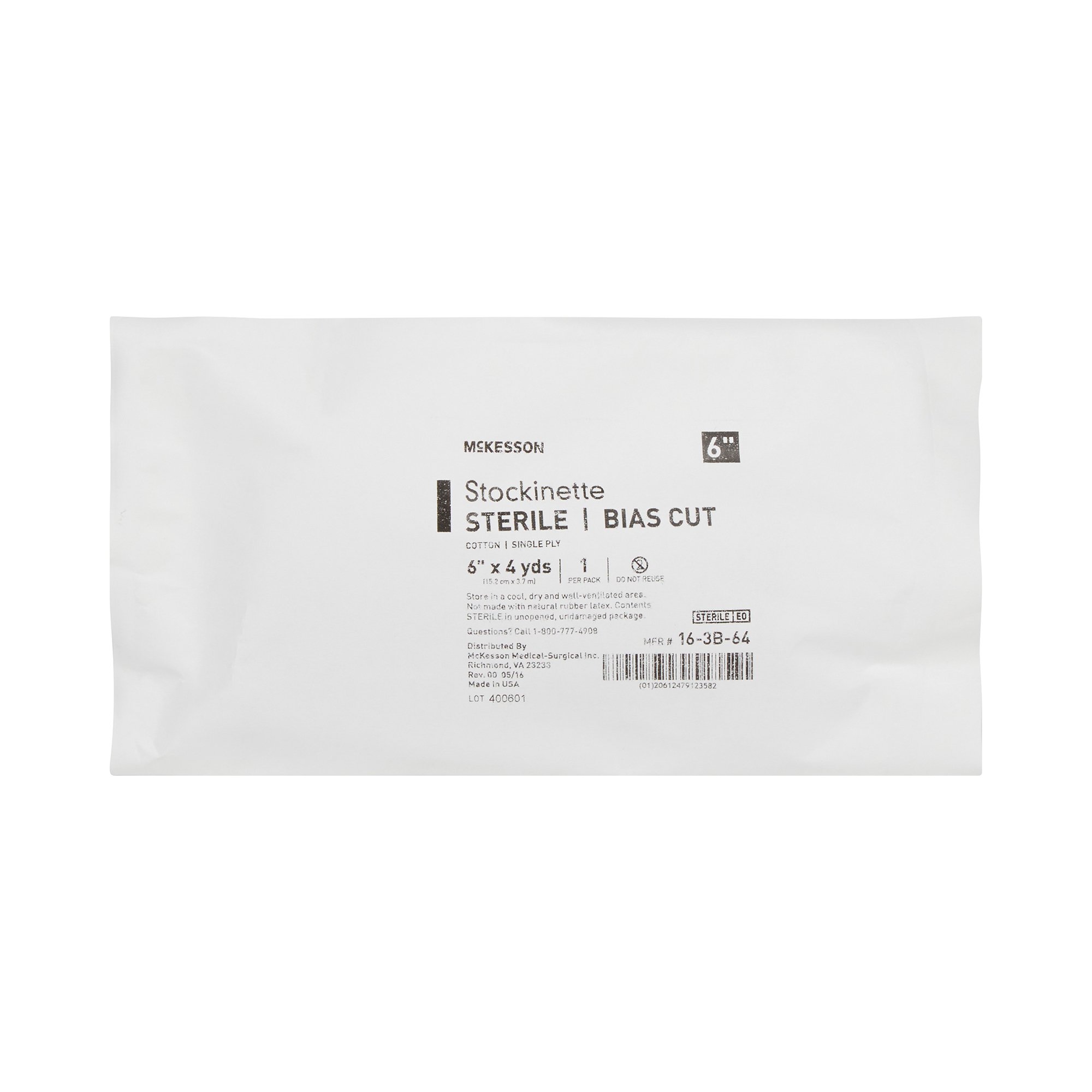 McKesson Brand 16-3B-64 - McKesson Bias Cut Stockinette, 6 Inch x 4 Yard - 1/Each, 18/Case