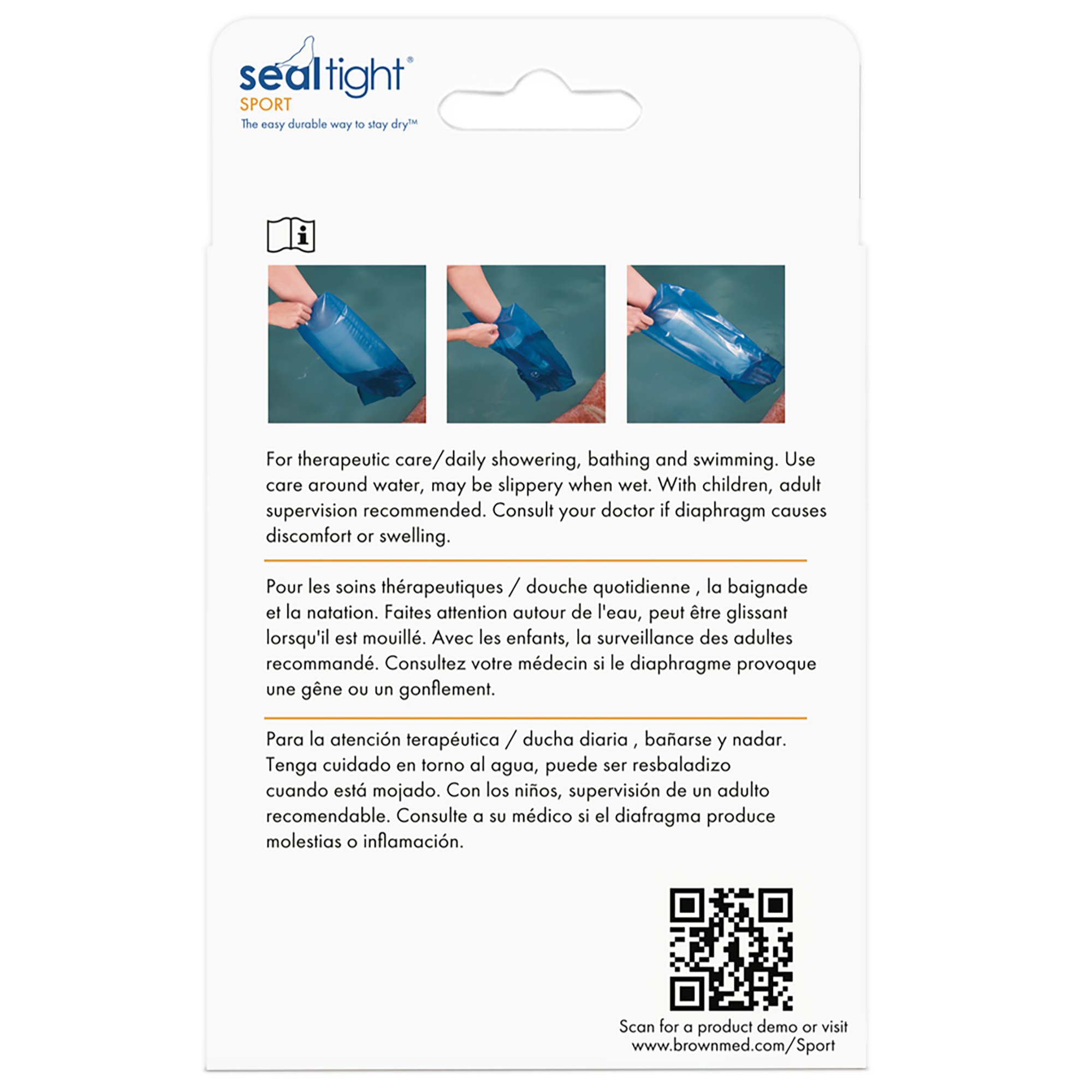 Brownmed 20321 - Seal-Tight® Sport Arm Cast Cover, 33-Inch Length - 1/Each