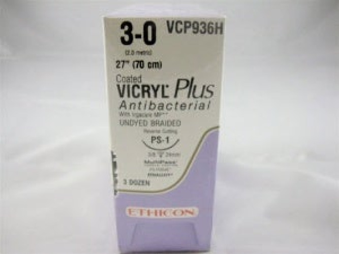 J & J Healthcare Systems - VCP936H Coated Vicryl™ Plus Suture with Needle