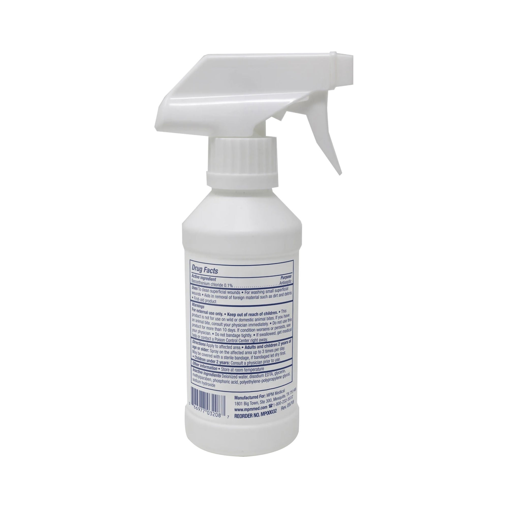 MPM Medical - MP00032 Wound Cleanser 8 oz. Spray Bottle NonSterile