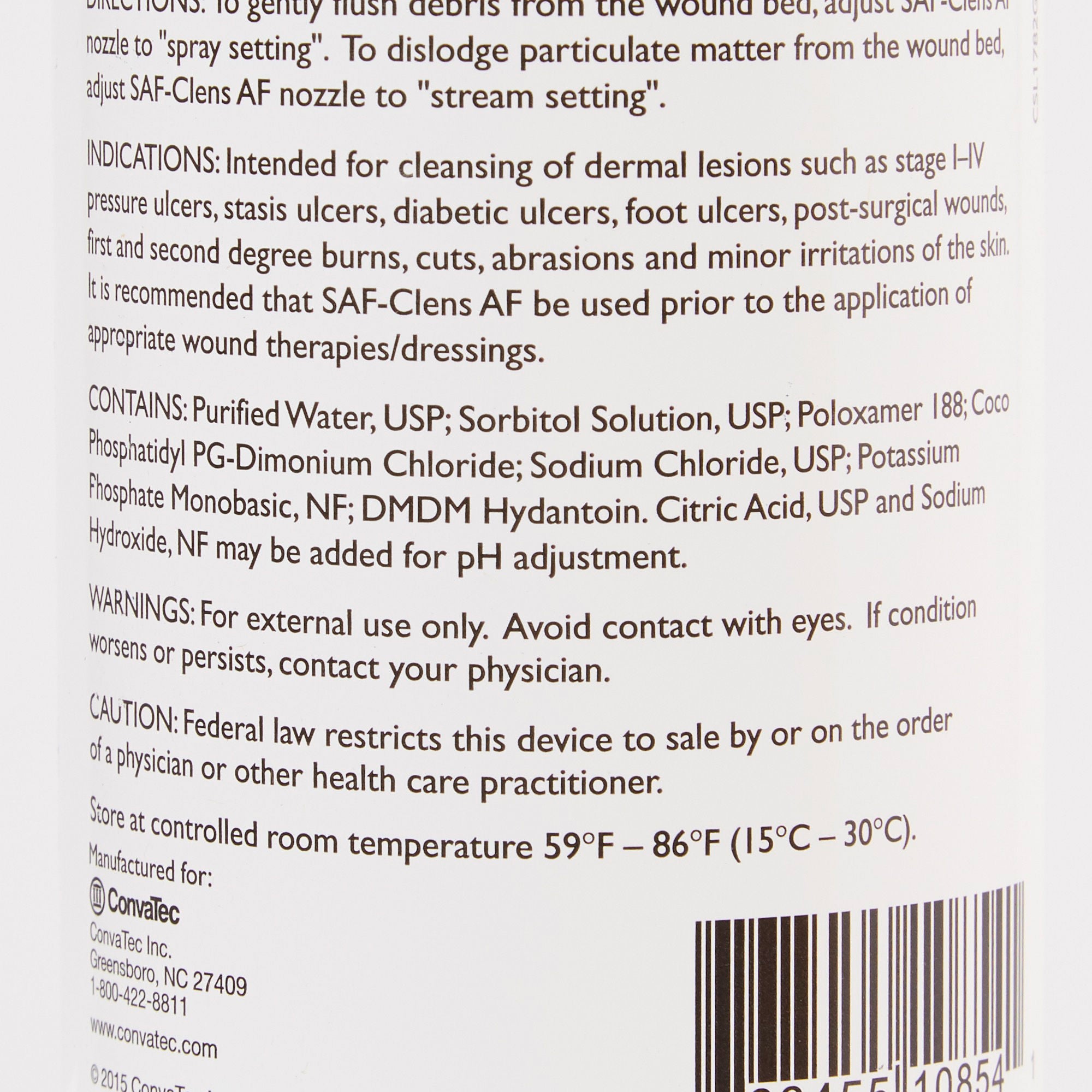 ConvaTec - 159712 Wound Cleanser SAF-Clens® AF 12 oz. Spray Bottle