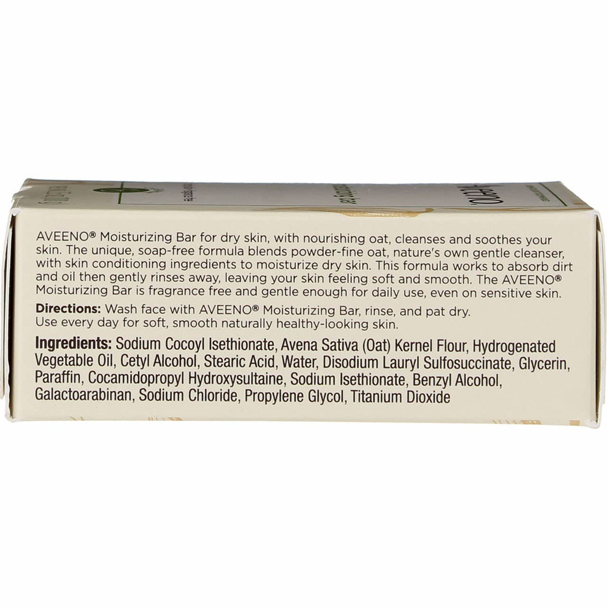 J & J Sales 38137003623 - Aveeno® Moisturizing Bar Fragrance Free - 1/Each