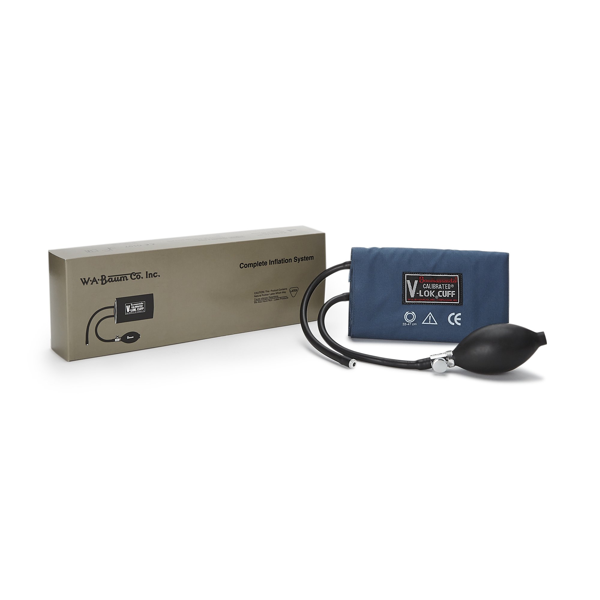 W.A. Baum - 1825 W.A. Baum Calibrated V-Lok Blood Pressure Cuff and Bulb
