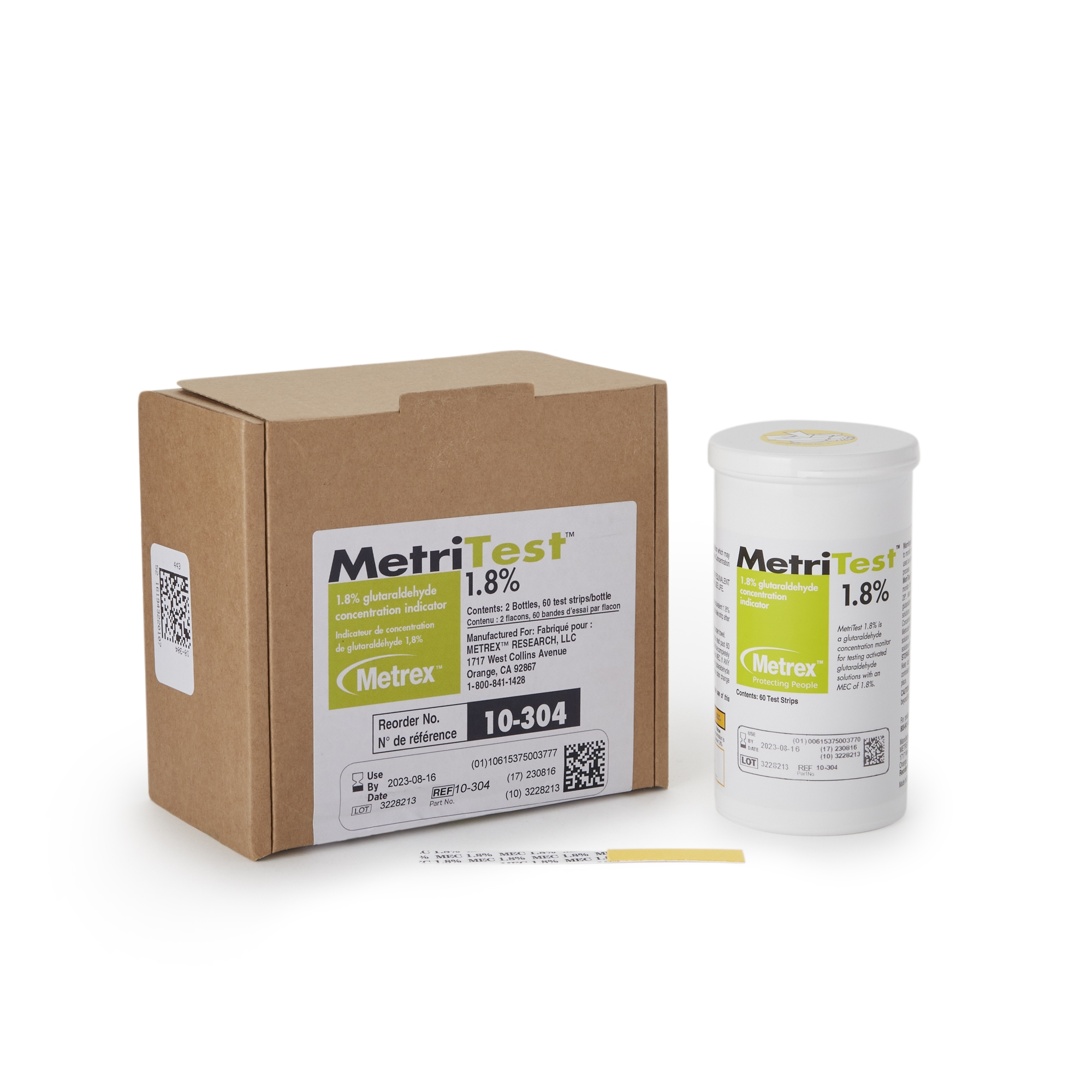 Metrex Research - 10-304 MetriTest™ 1.8% Glutaraldehyde Concentration Indicator
