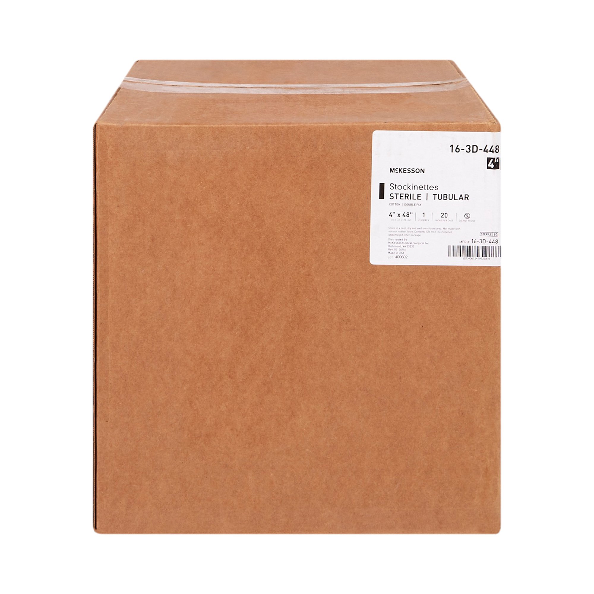McKesson Brand 16-3D-448 - McKesson Beige Cotton Tubular Stockinette, 4 x 48 Inch - 1/Each, 20/Case