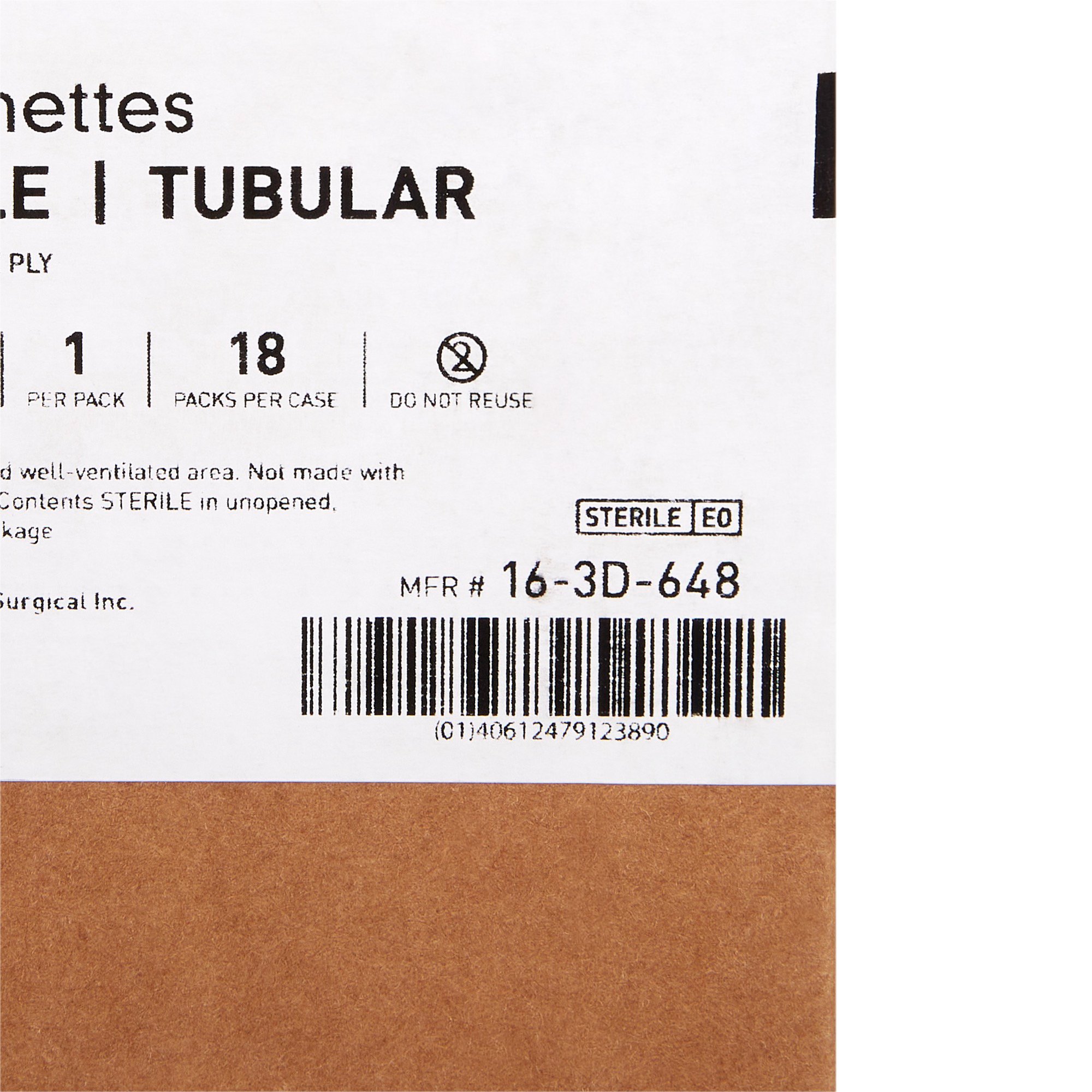 McKesson Brand 16-3D-648 - McKesson Beige Cotton Tubular Stockinette, 6 x 48 Inch - 1/Each, 18/Case