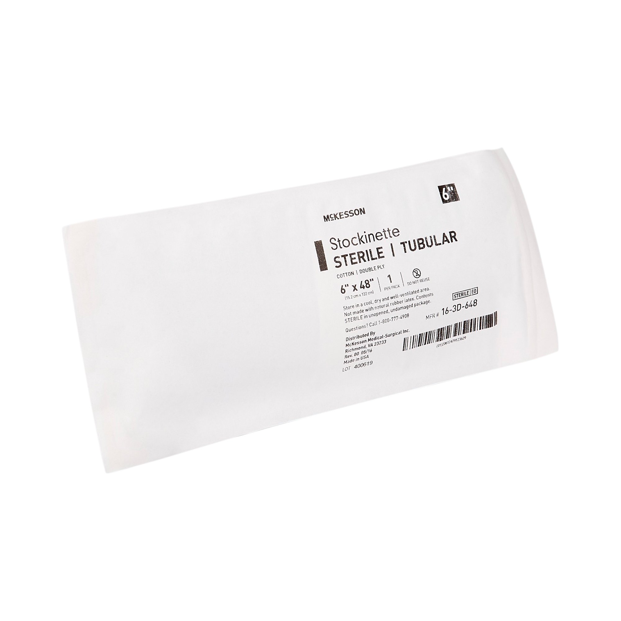 McKesson Brand 16-3D-648 - McKesson Beige Cotton Tubular Stockinette, 6 x 48 Inch - 1/Each, 18/Case