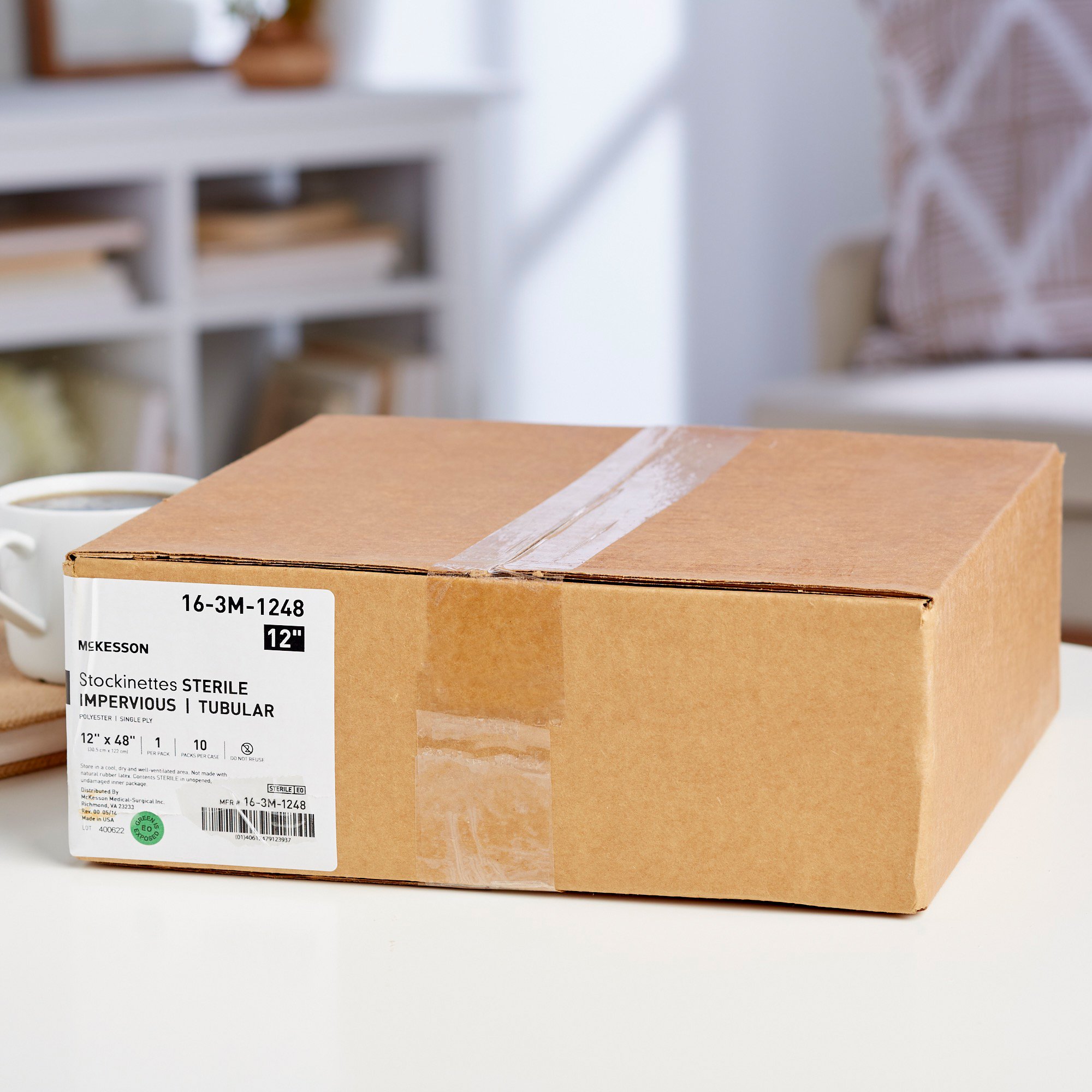 McKesson Brand 16-3M-1248 - McKesson Impervious Surgical Stockinette, 12 x 48 Inch - 1/Each, 10/Case