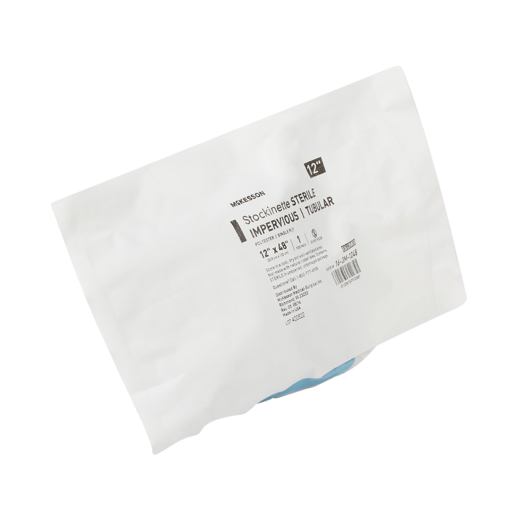 McKesson Brand 16-3M-1248 - McKesson Impervious Surgical Stockinette, 12 x 48 Inch - 1/Each, 10/Case