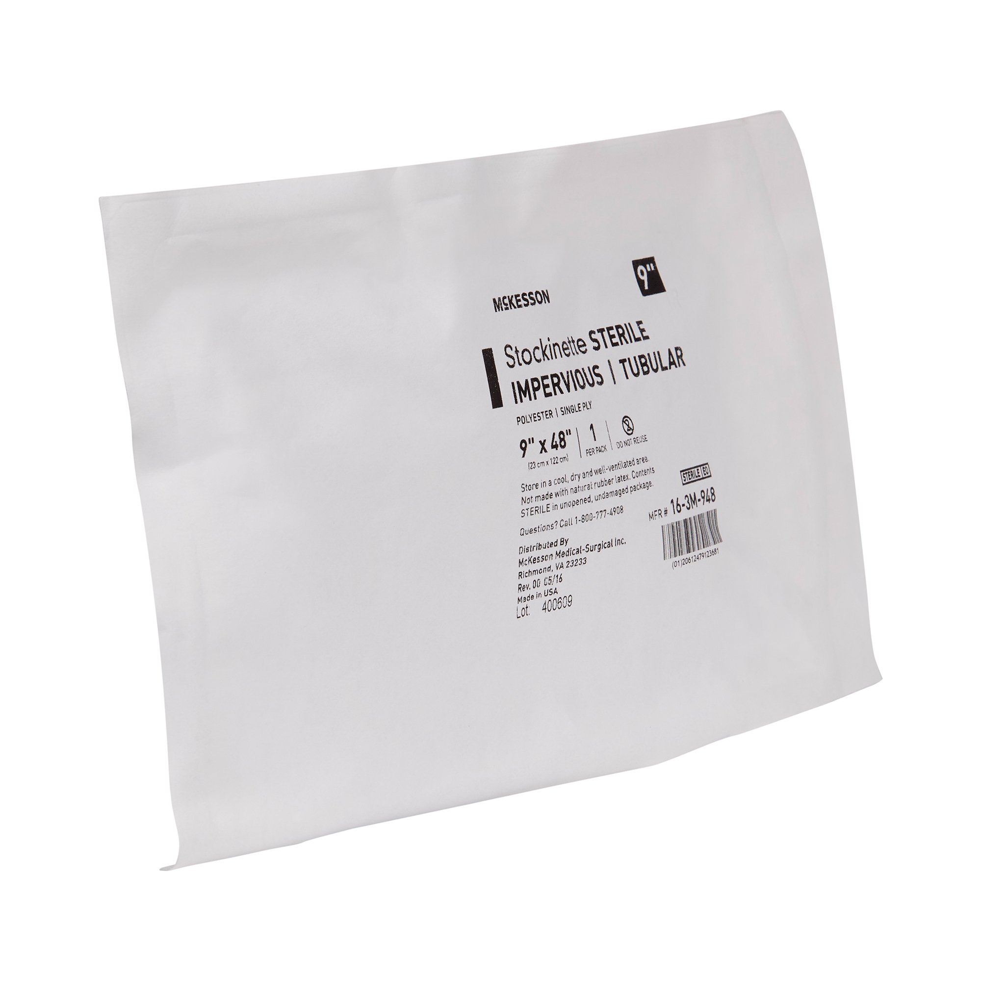 McKesson Brand 16-3M-948 - McKesson Impervious Surgical Stockinette, 9 x 48 Inch - 1/Each, 12/Case