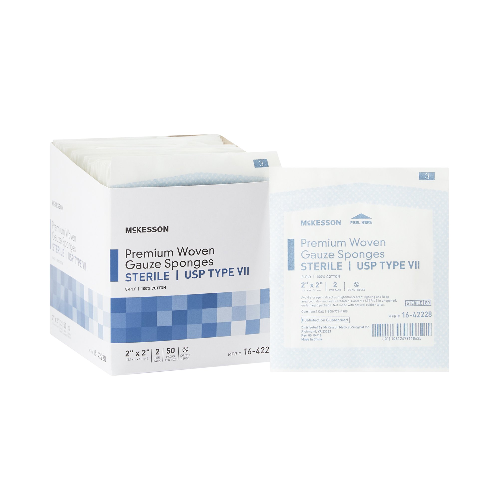 McKesson Brand - 16-42228 McKesson Sterile USP Type VII Gauze Sponge