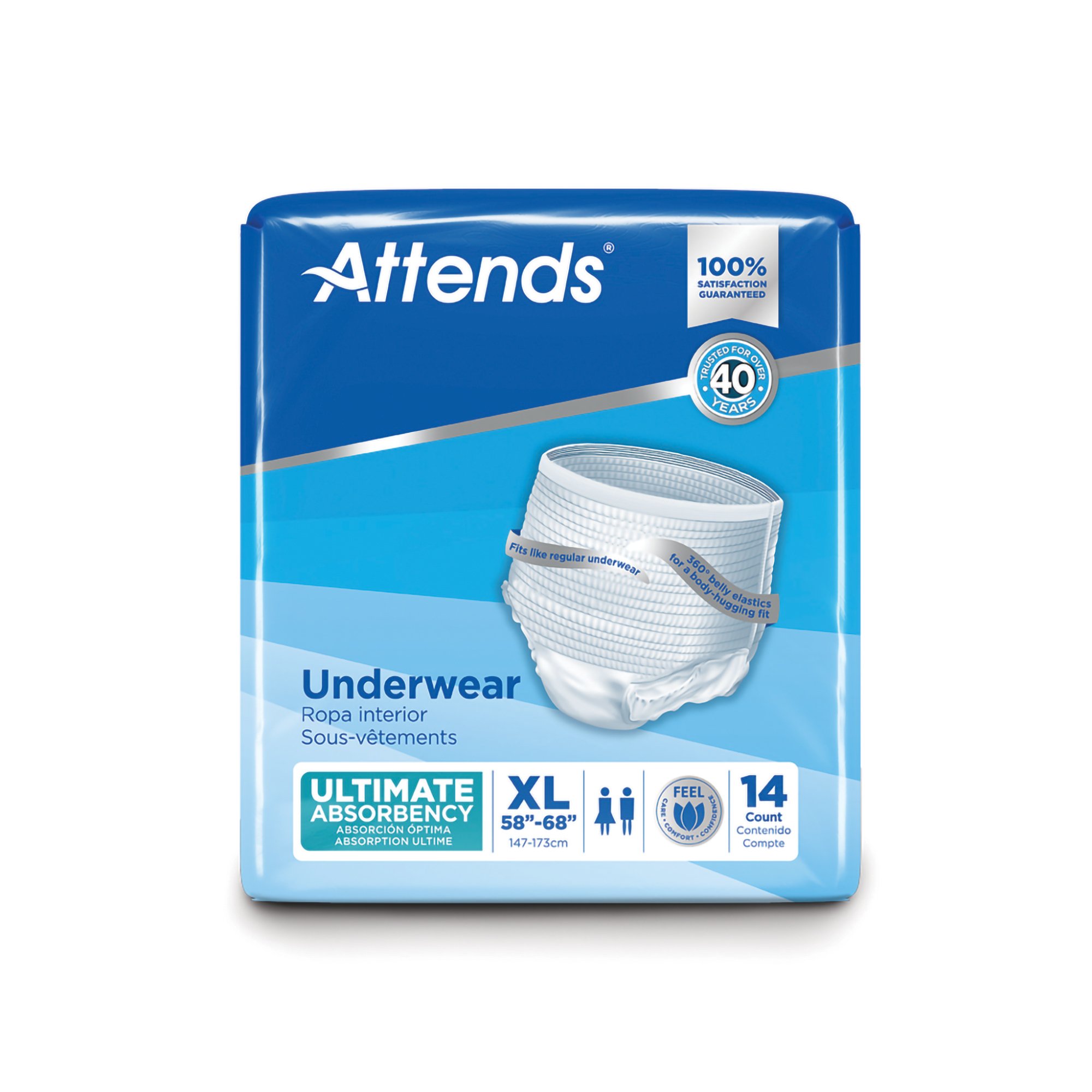 Attends Healthcare Products APP0740 - Attends® Advanced Underwear, X-Large - 14/Bag, 56/Case