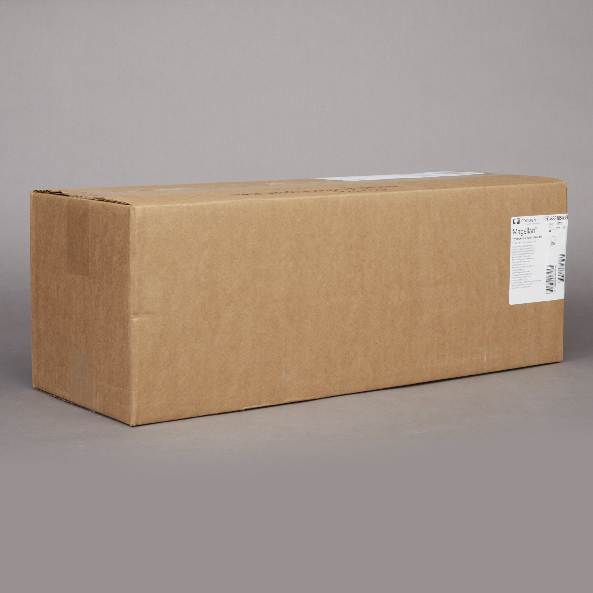 Cardinal 8881850358 - Monoject™ Magellan™ Safety Hypodermic Needle, 23 Gauge, 5/8 Inch Length - 1/Box, 10/Case