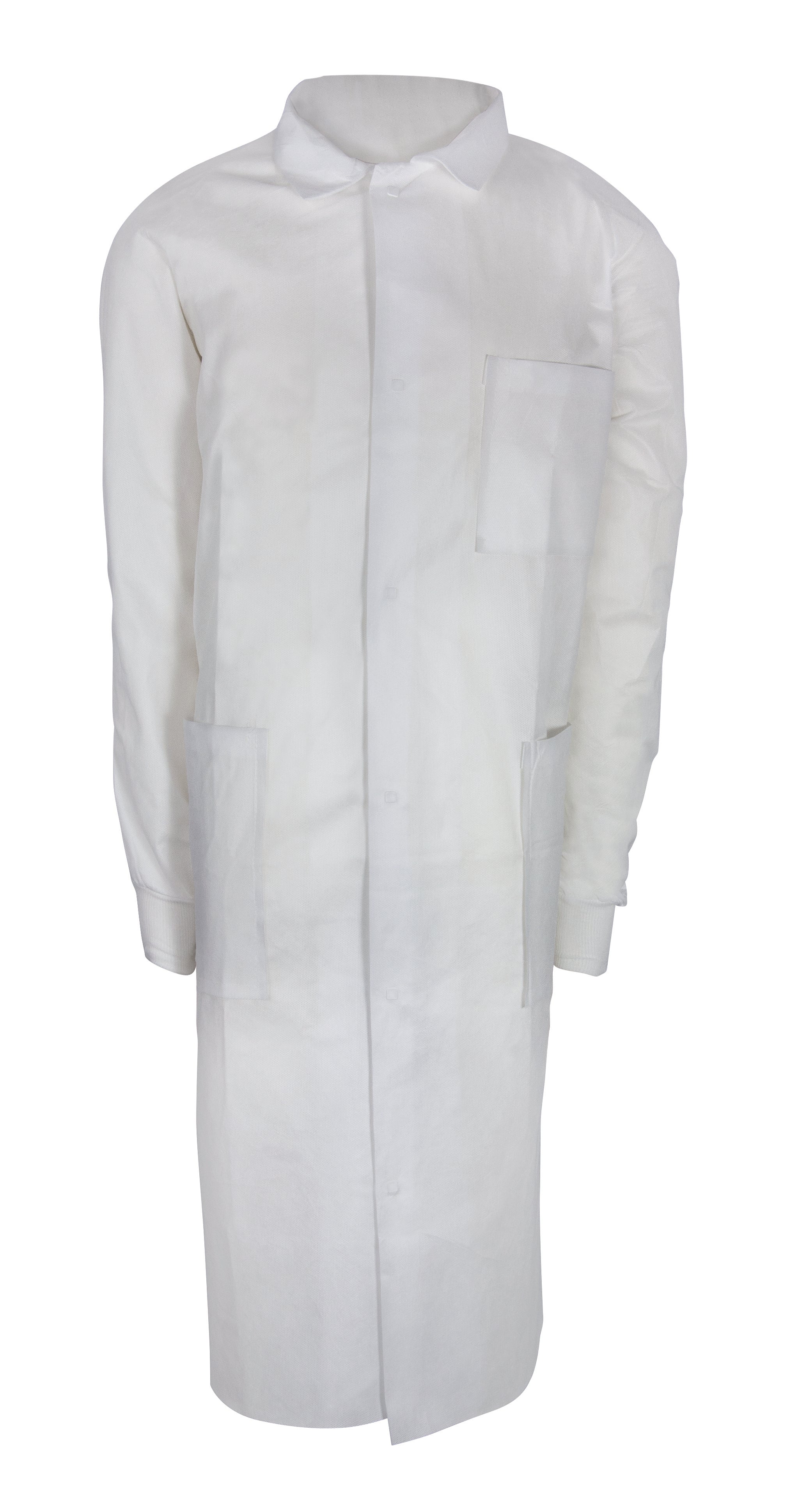 McKesson Brand - 34-390 Lab Coat McKesson White 2X-Large Knee Length Spunbond Polypropylene Disposable