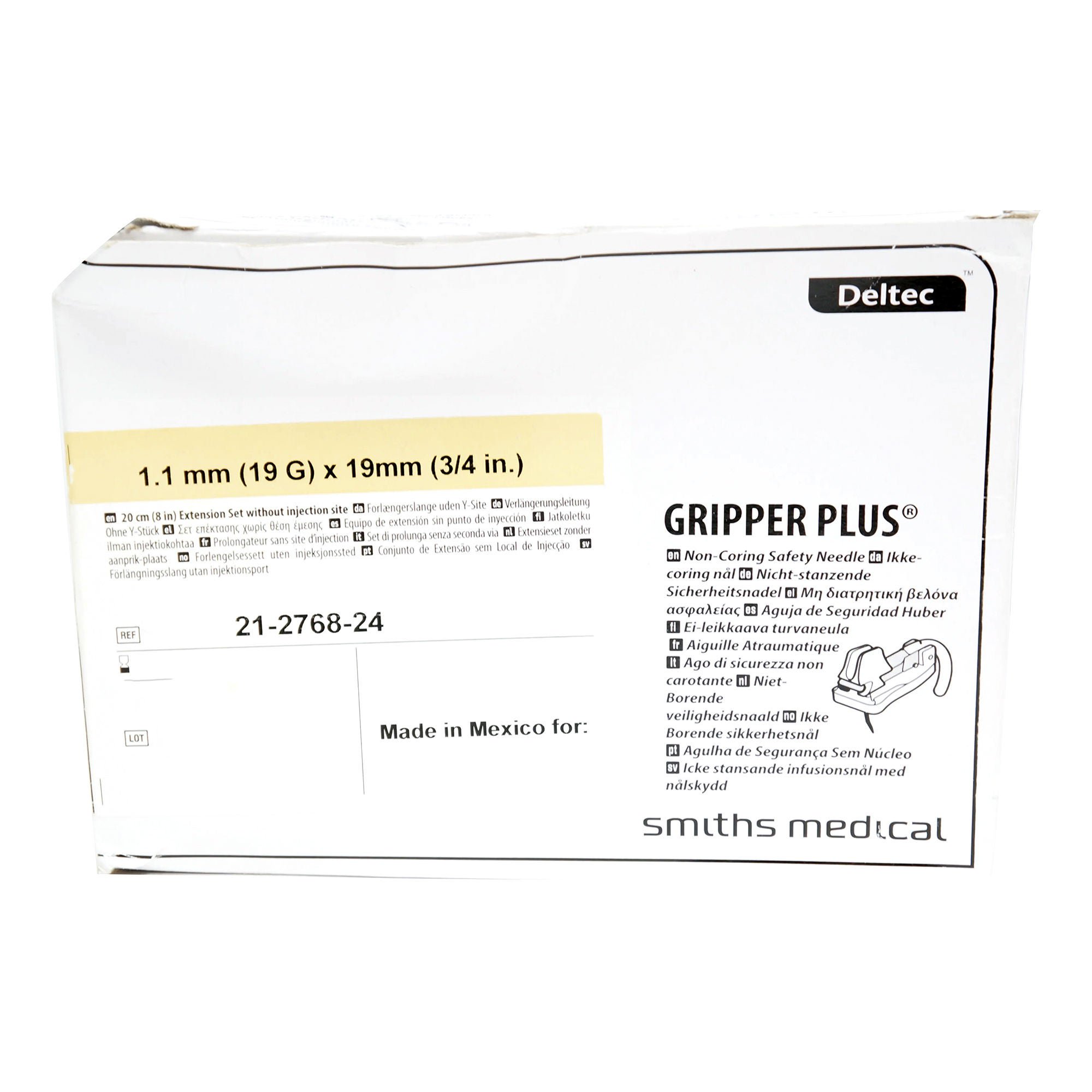 ICU Medical FKA Smiths Medical - 21-2768-24 Gripper® Plus Huber Infusion Set