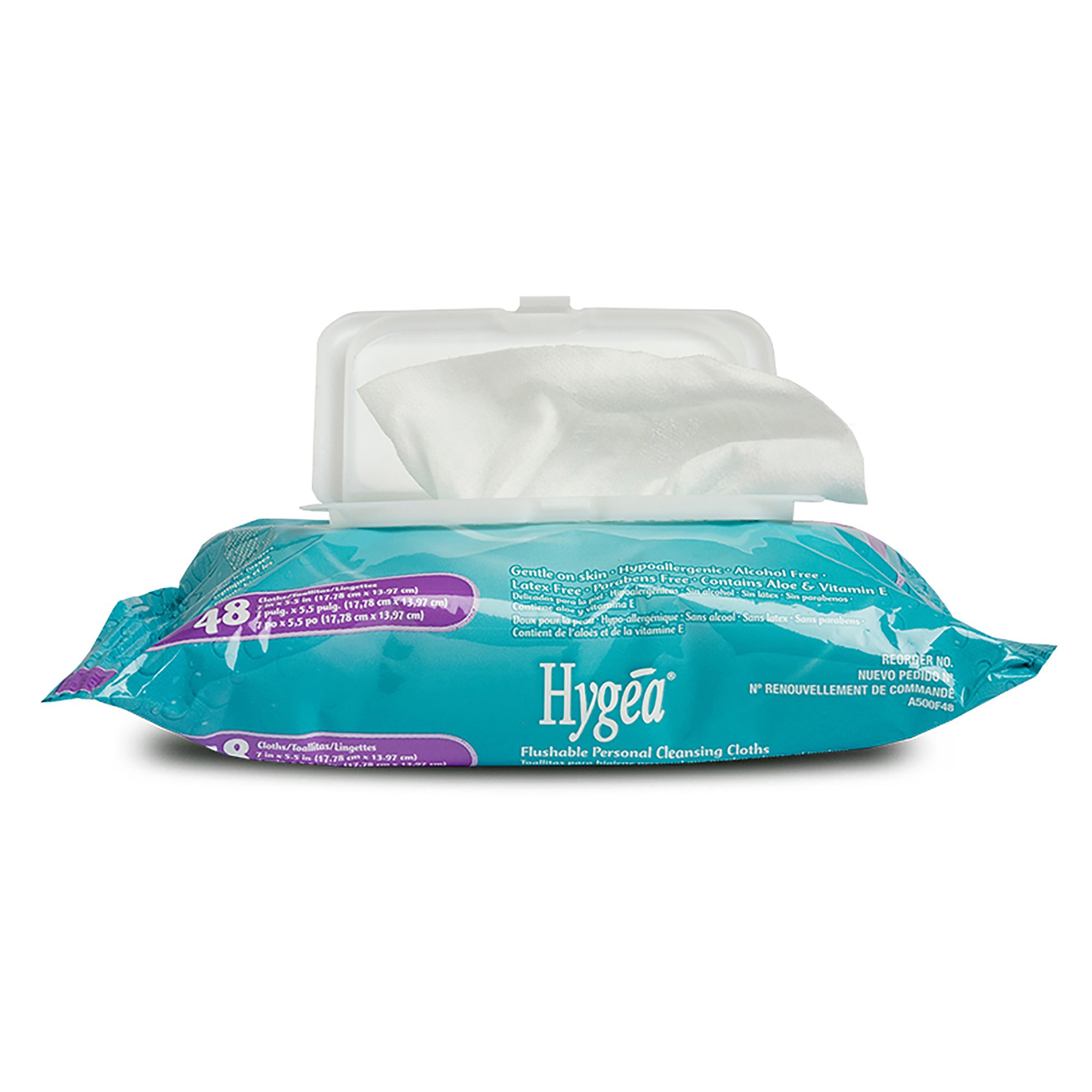 Professional Disposables - A500F48 Hygea® Floral Scent Personal Cleansing Cloths