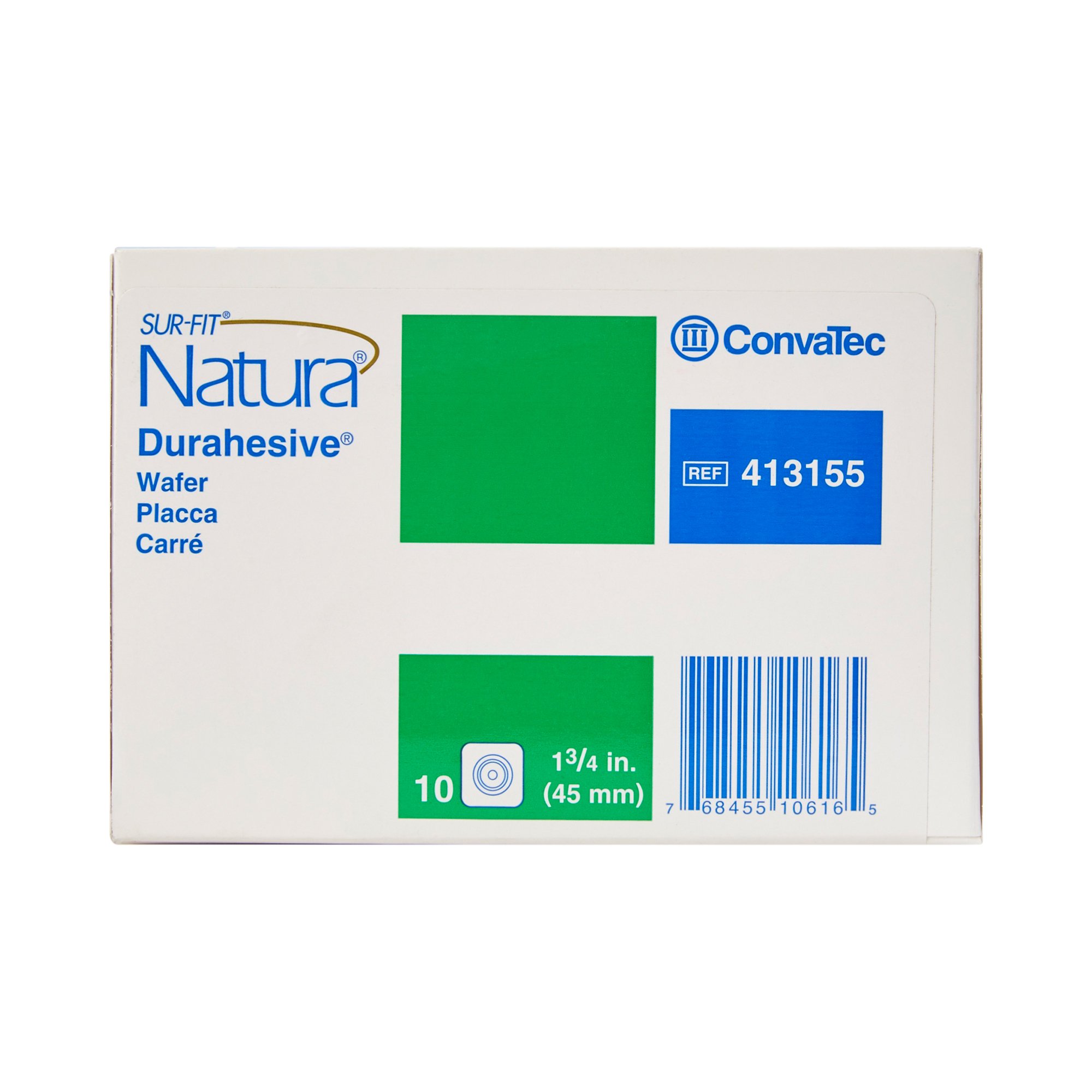 ConvaTec 413155 - Sur-Fit Natura® Two-Piece Durahesive® Skin Barrier, 45 mm flange - 1/Each, 10/Box