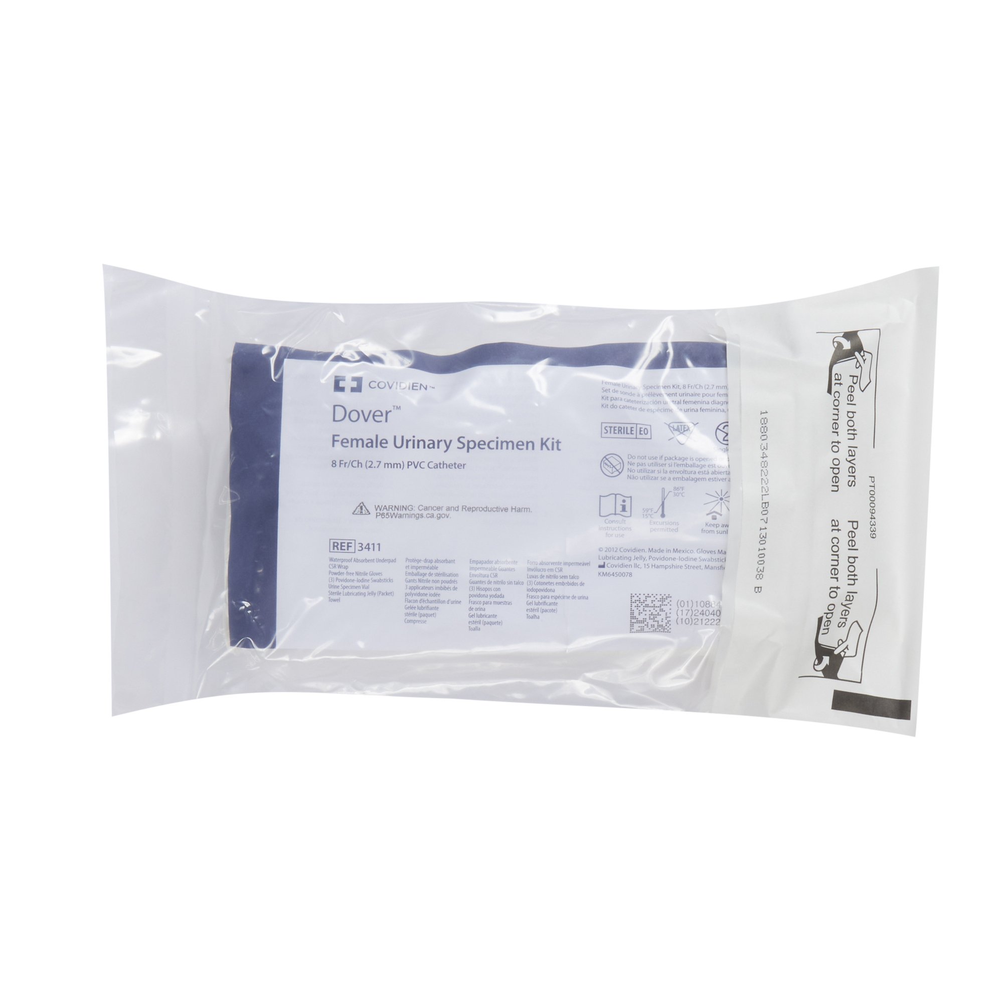 Cardinal - 3411 Dover™ Female Intermittent Catheter Kit