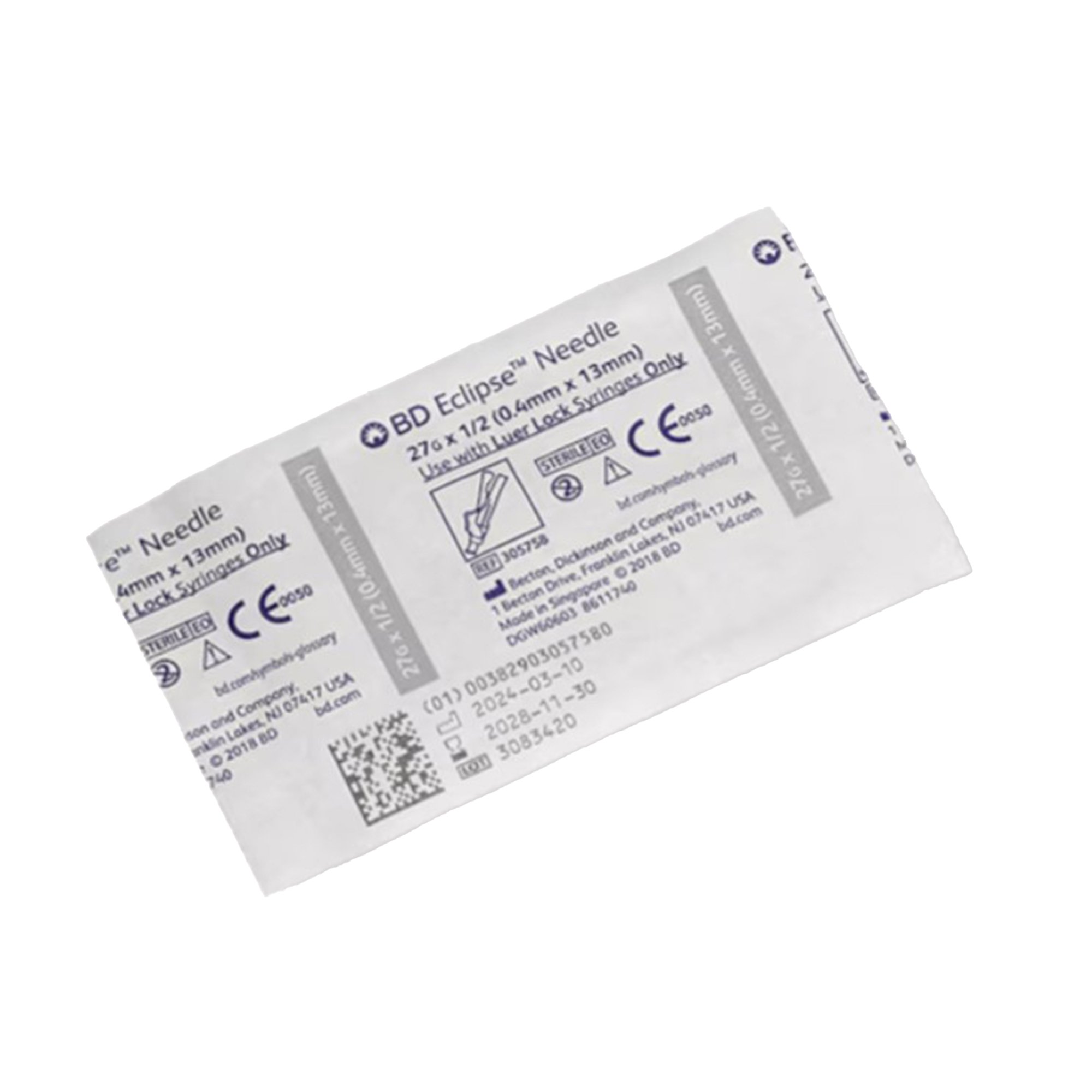 BD - 305789 Eclipse™ Safety 1 mL Hypodermic Syringe w/ Needle