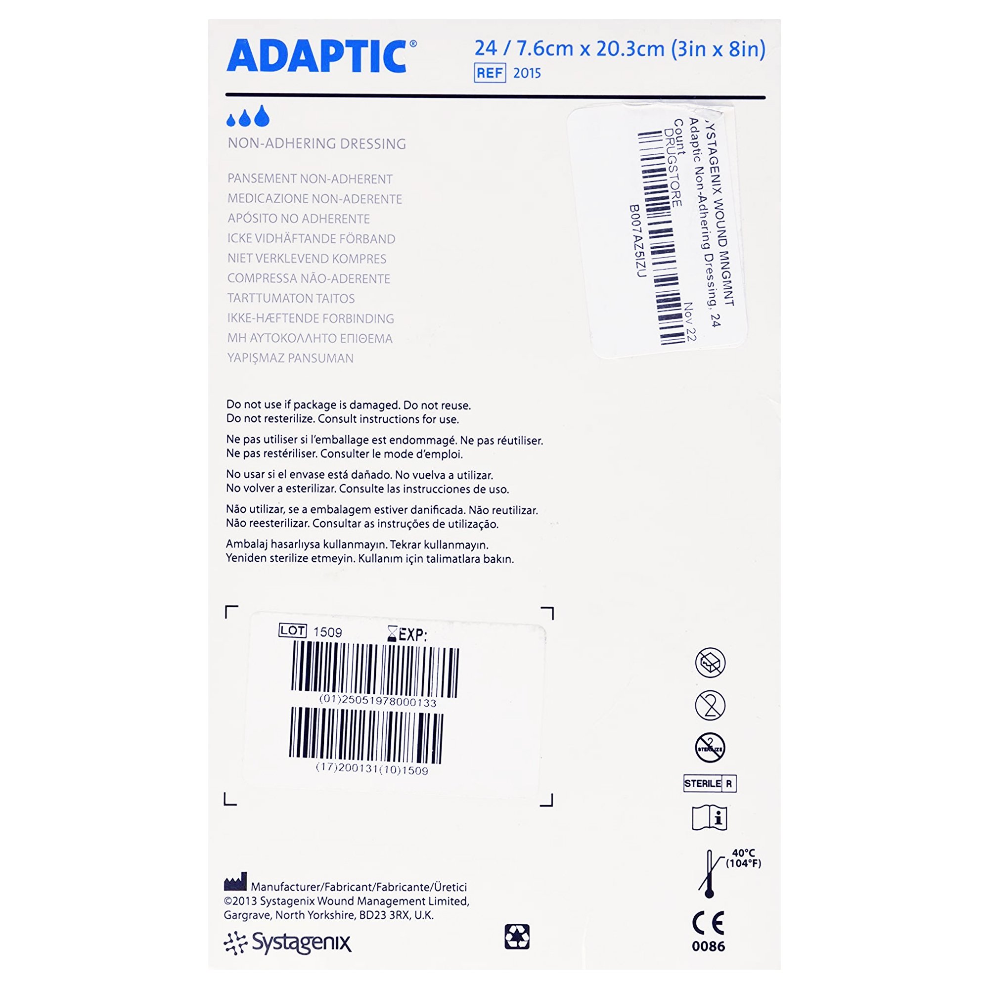 Solventum Corporation - 2015 3M™ Adaptic™ Oil Emulsion Impregnated Dressing